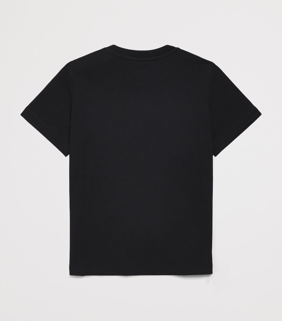 Balmain Kids Cotton Logo T-Shirt (6-14 Years) Black/white Image 2