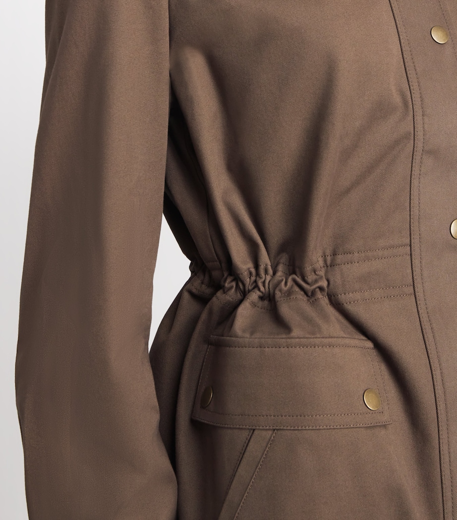 PAIGE Womens Cotton Horizon Jacket Brown Image 3