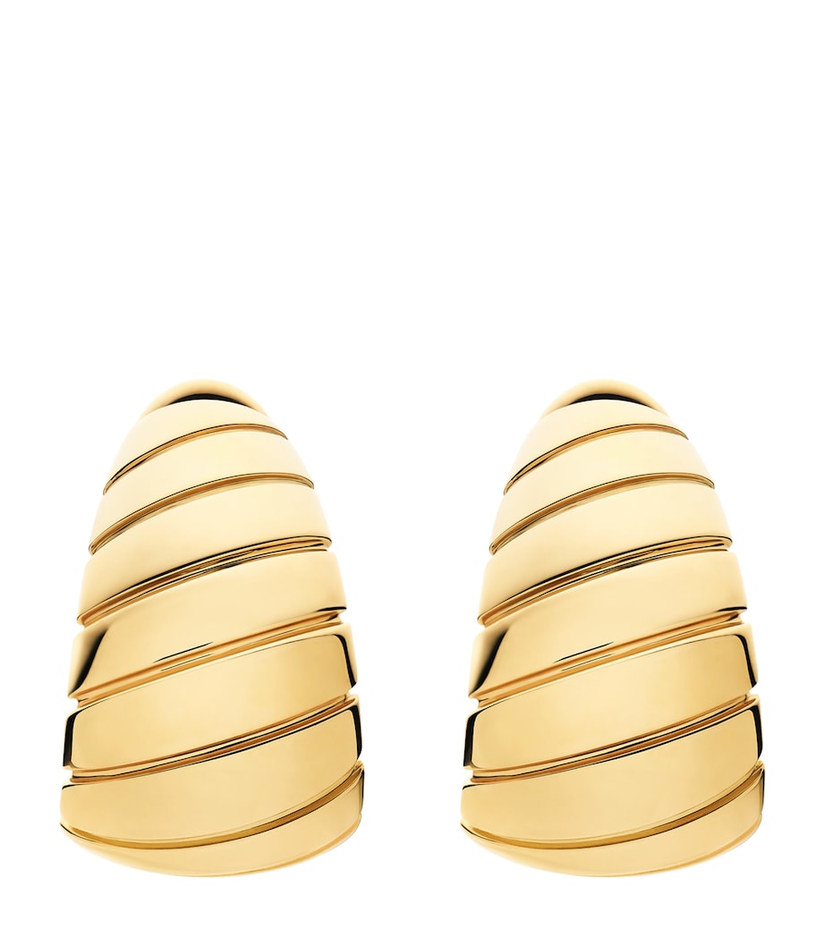 Bvlgari Yellow Gold Tubogas Hoop Earrings Yellow Gold Image 1