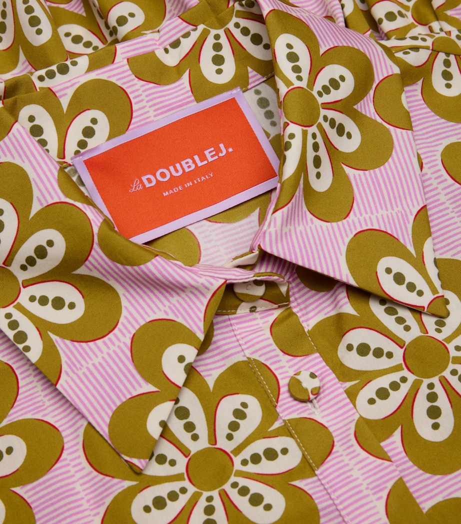 Cotton Printed Choux Mini Dress PI01 CAPER Image 2