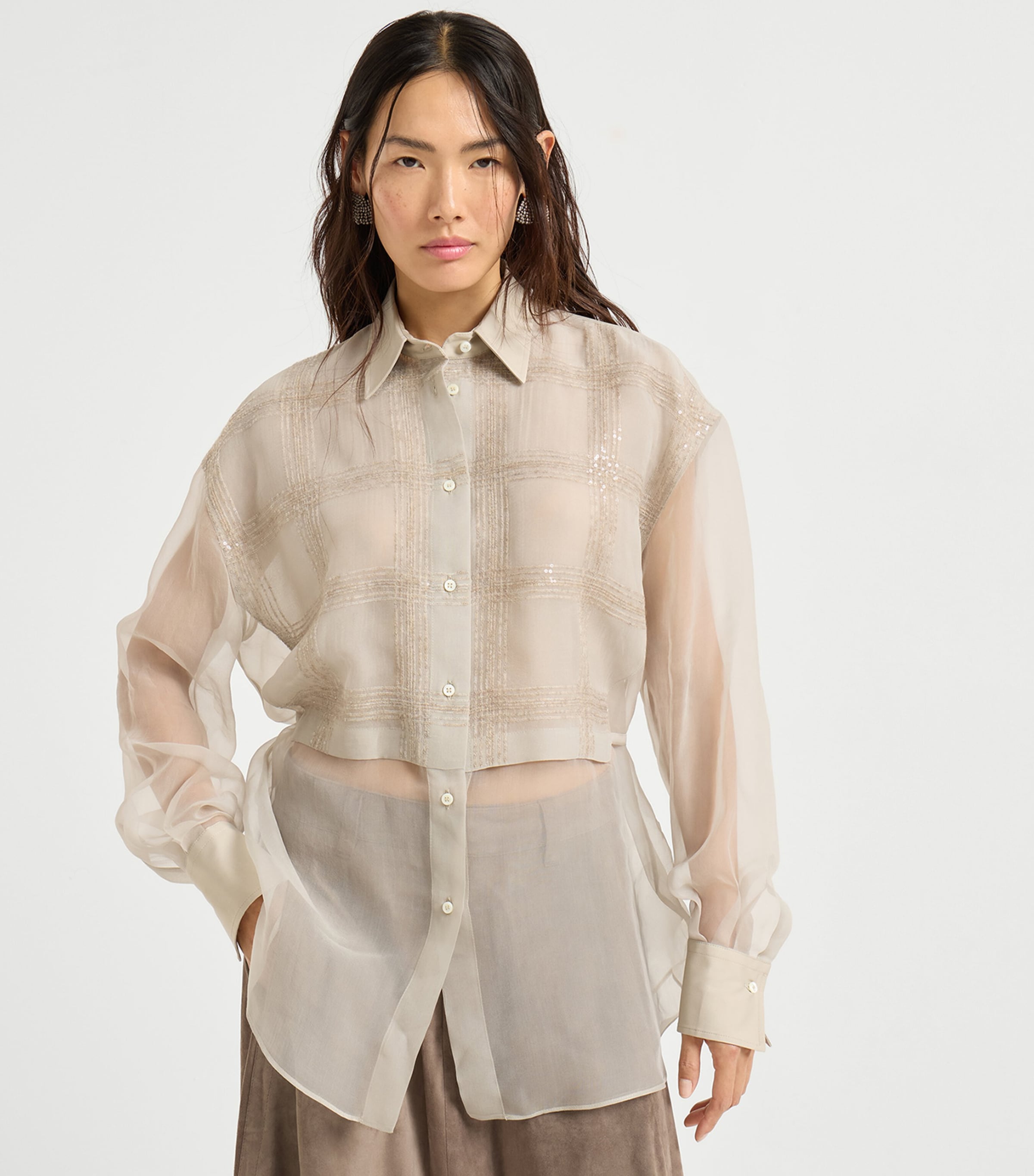 Silk Sequin Shirt C4274 Image 2