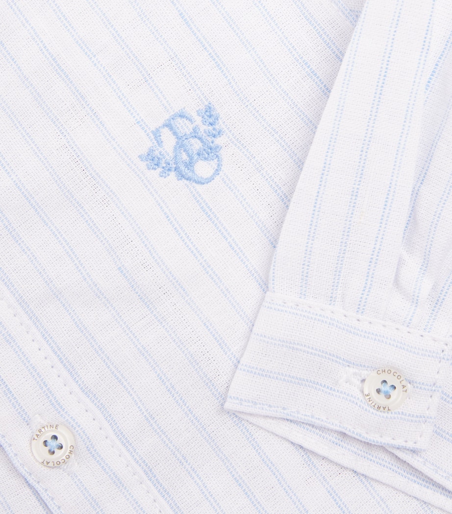Linen-Cotton Striped Shirt (3 Months-4 Years) CIEL Image 4