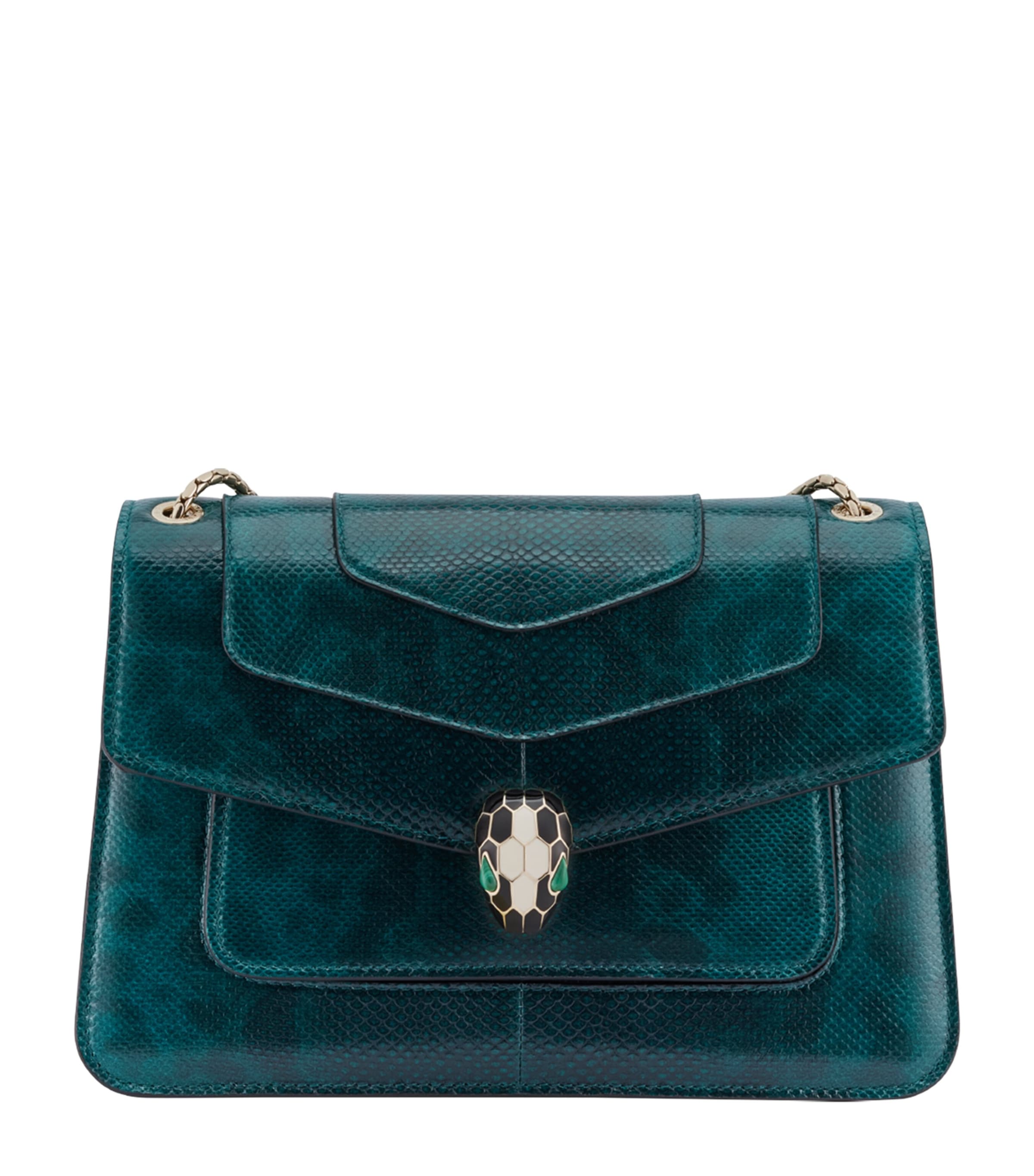 Karung Serpenti Forever Shoulder Bag GREEN DARK Image 1