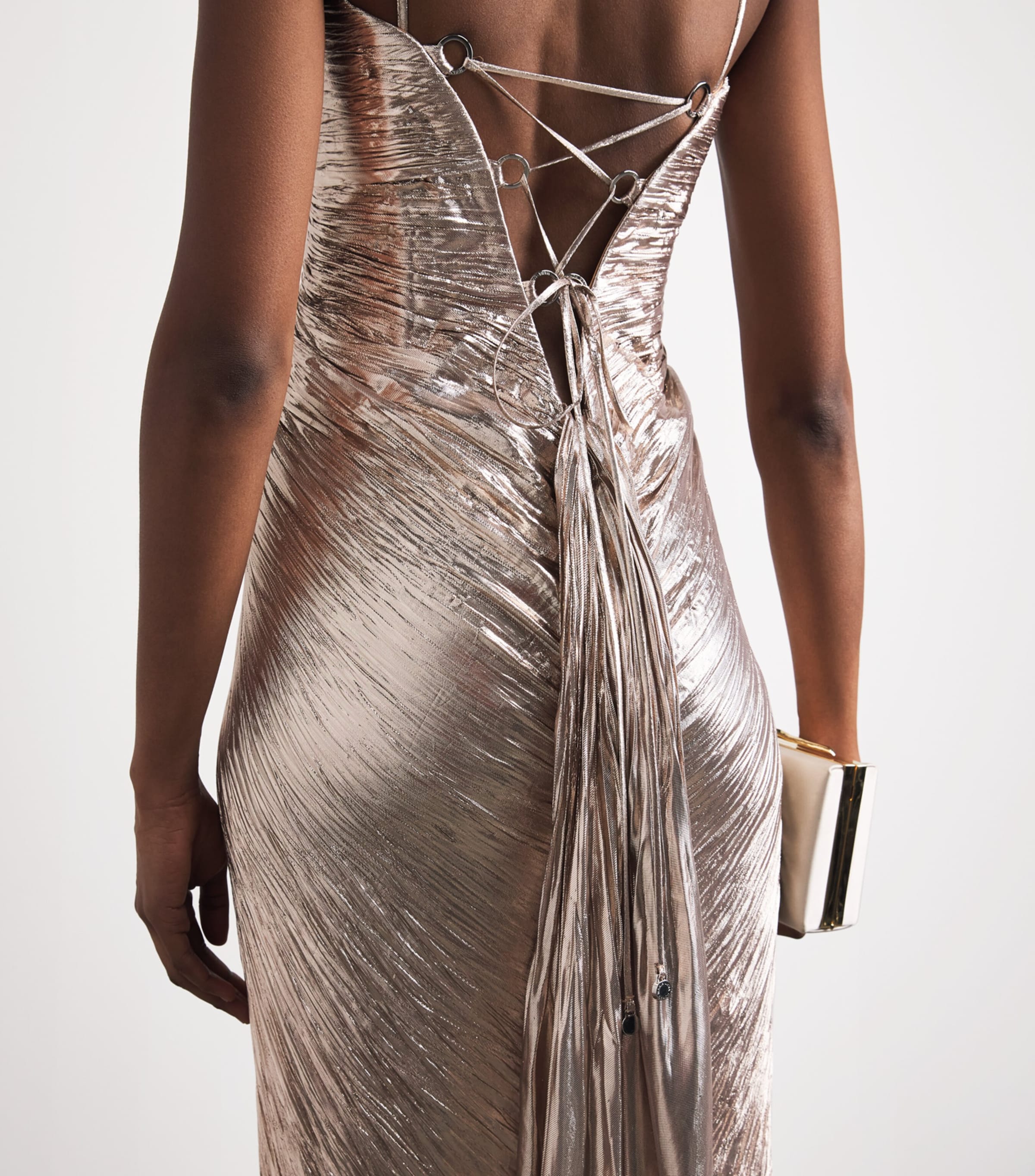 slim fit dress slacks Maria Lucia Hohan Silk Draped Gown - S/M main image 1