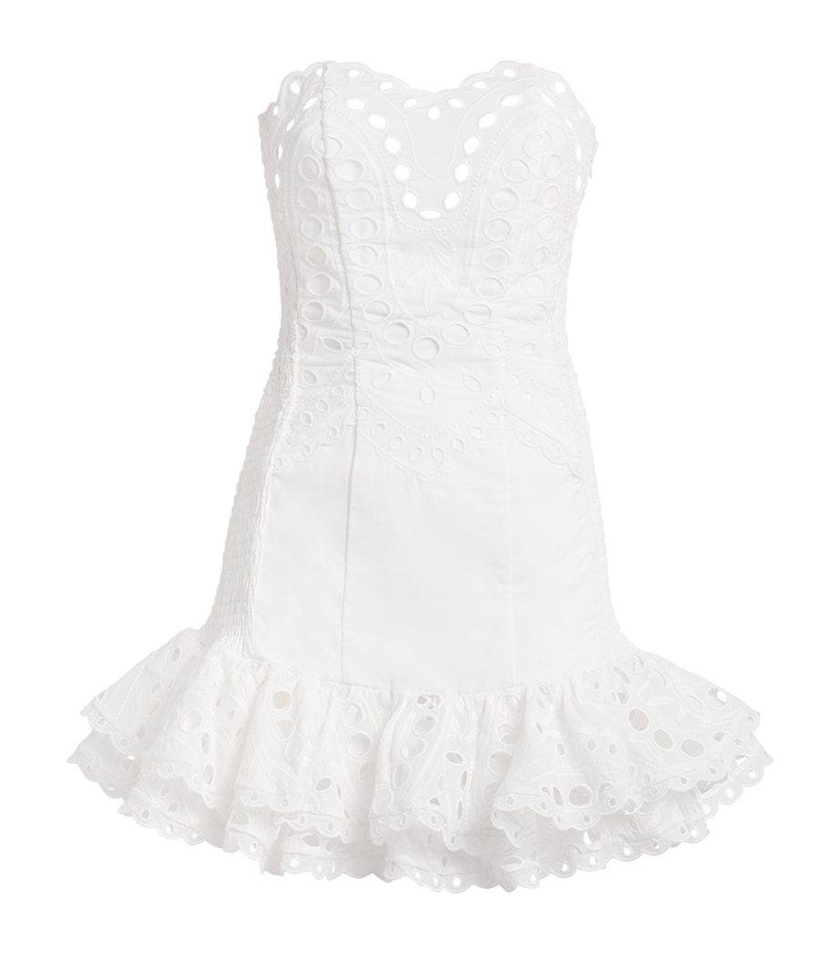 Cotton-Blend Salty Mini Dress WHITE SEALACE Image 1