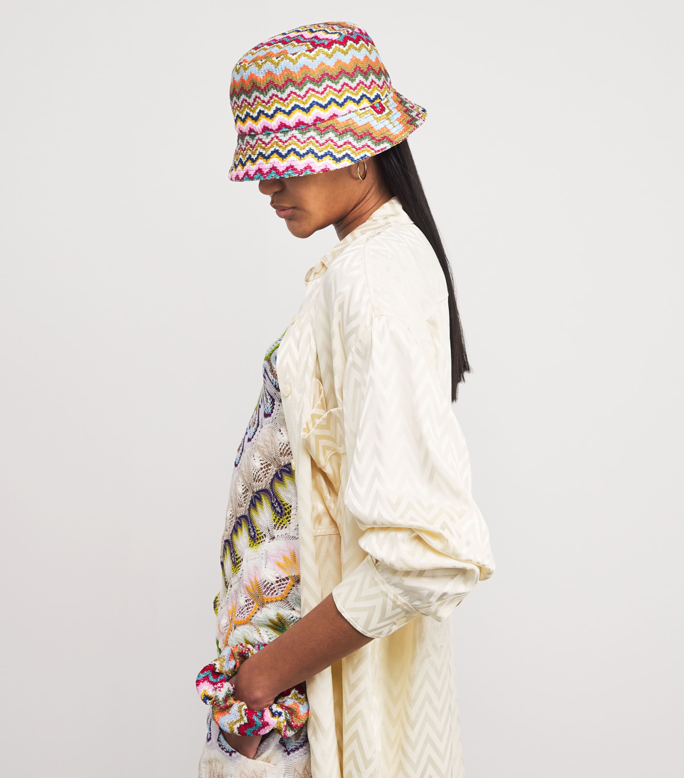 MISSONI ハット　バケット　帽子　サイズM Missoni Zigzag Bucket Hat | Harrods HK