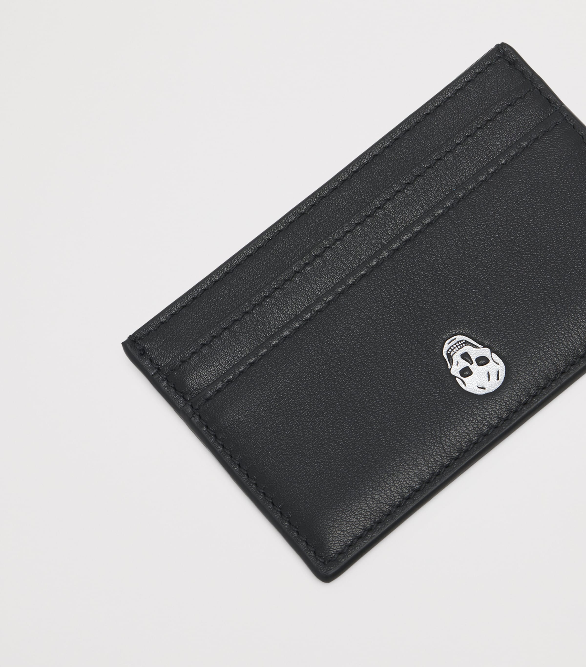 McQueen Leather Skull Card Holder | Harrods US