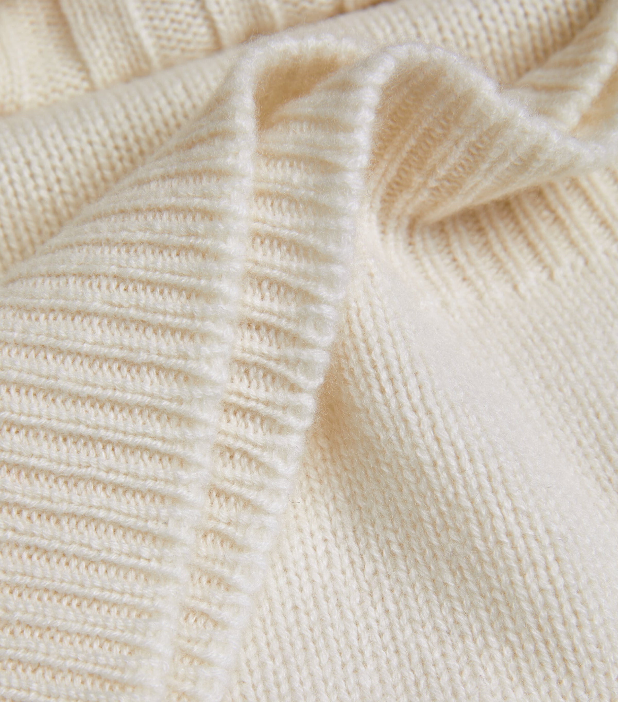 Harrods Womens Cashmere Rollneck Sweater Ivory Image 5