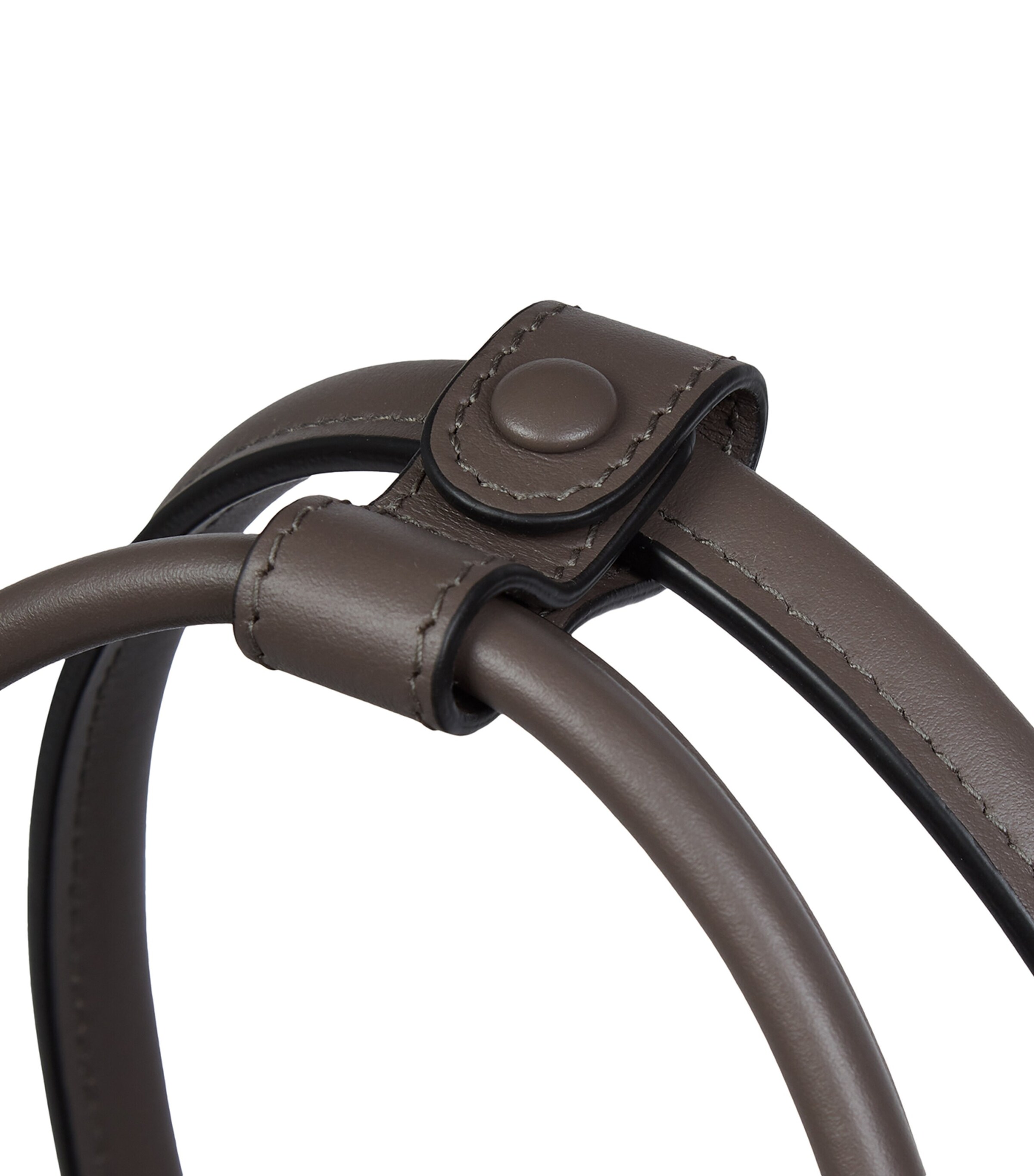 Smythson Grained Lytton Shoulder Bag Dark Taupe Image 6