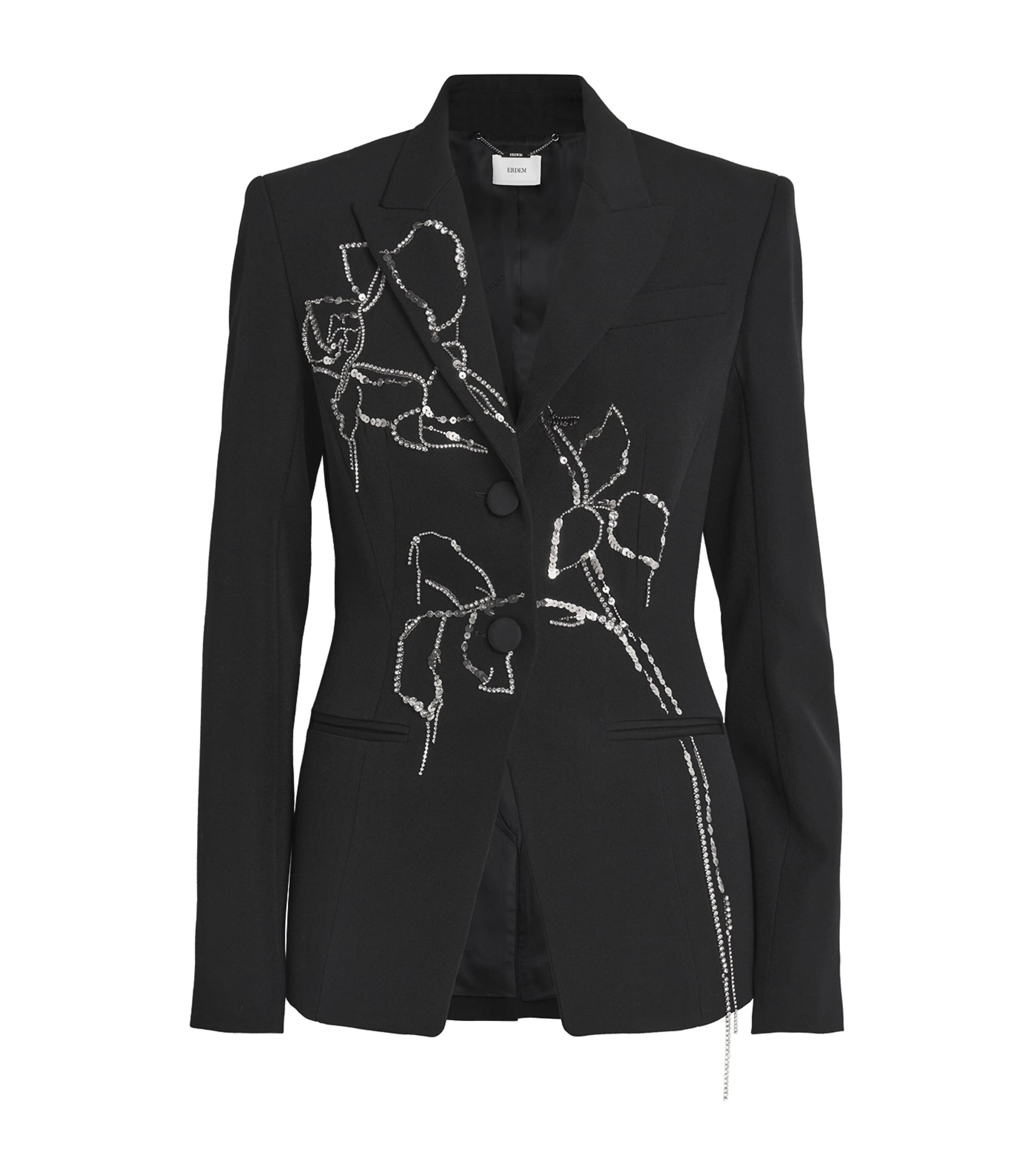ERDEM WOOL EMBELLISHED BLAZER
