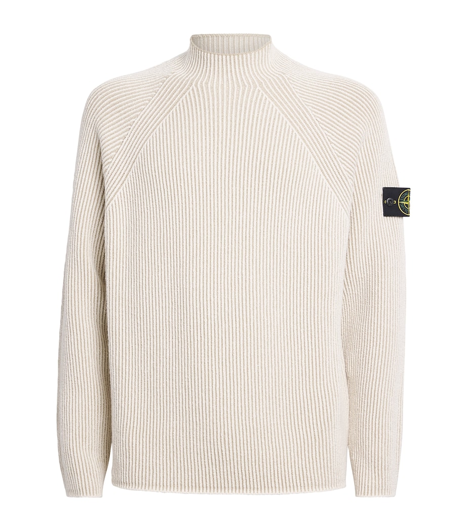 Wool-Blend Ribbed Sweater V0093 Image 1