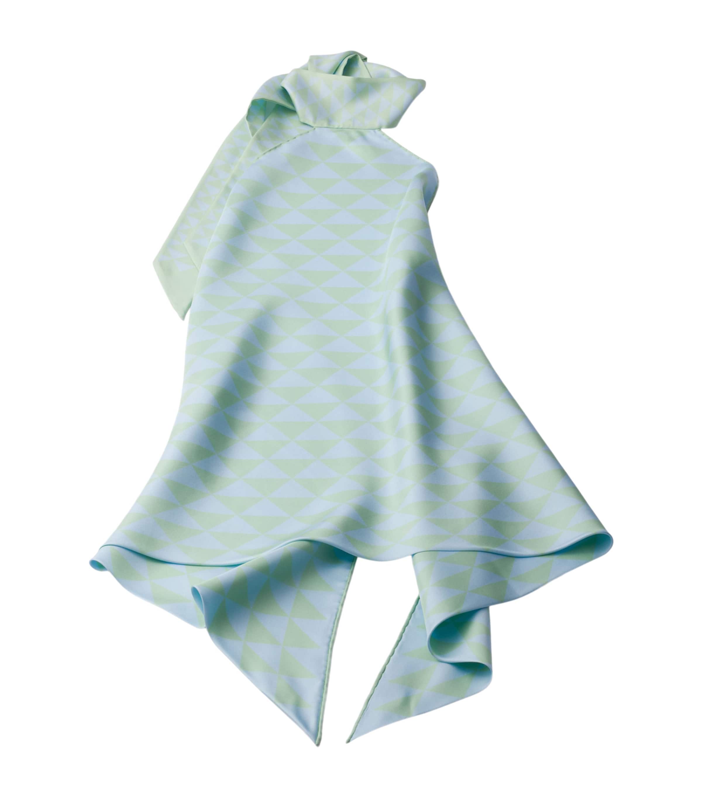 Prada Womens Silk Twill Halterneck Top Image 1