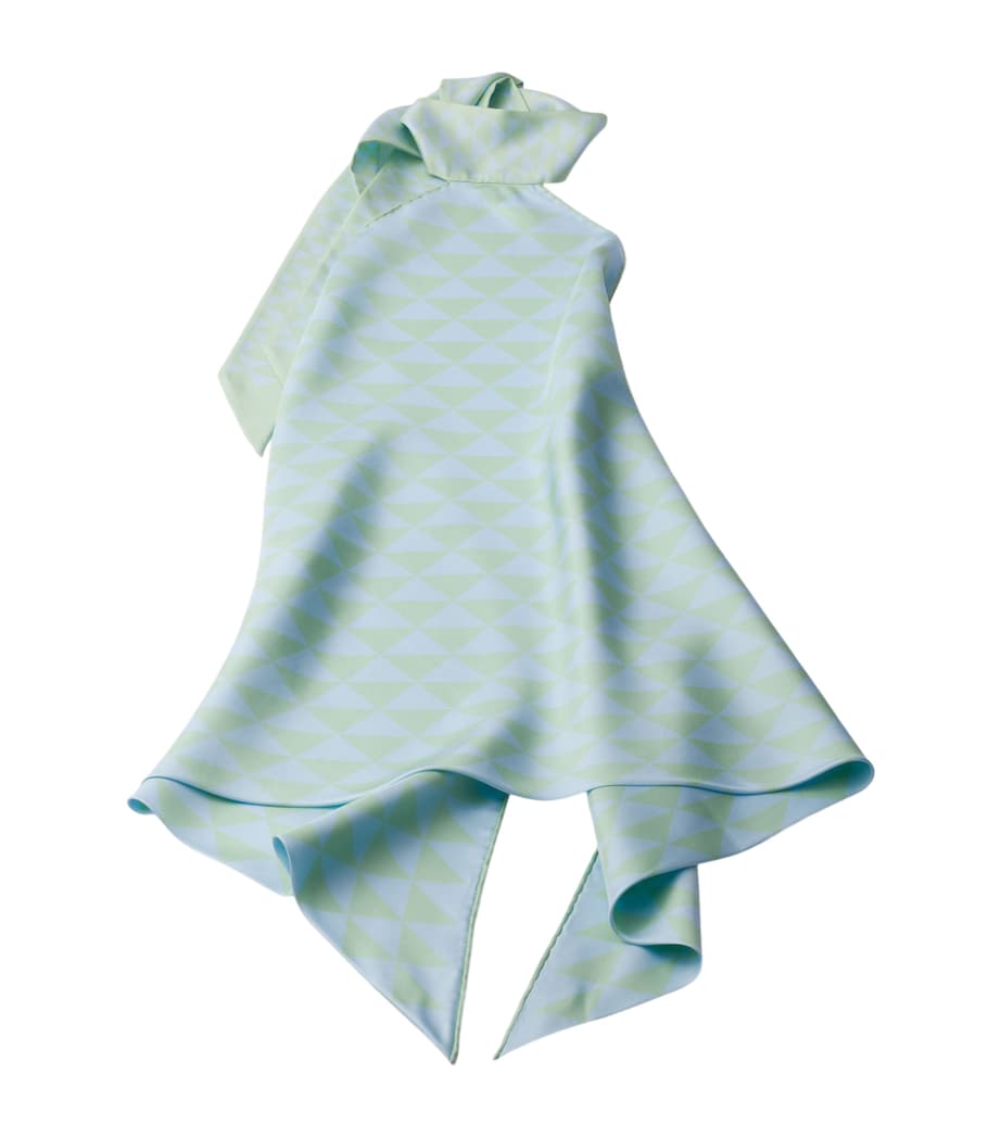 Prada Womens Silk Twill Halterneck Top Image 1