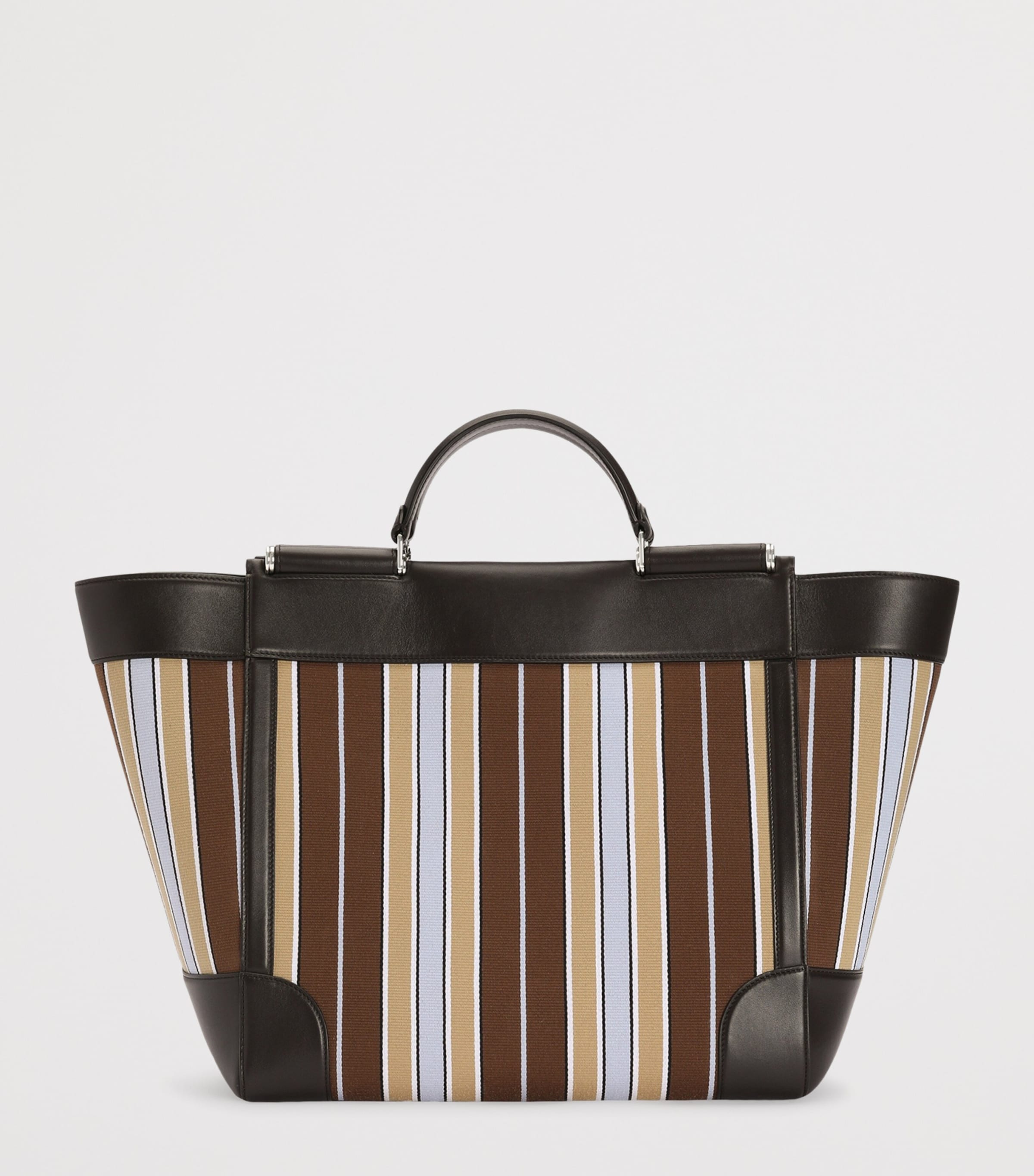 Dolce&Gabbana Striped Sicily Tote Bag Multicolor Mar Image 3