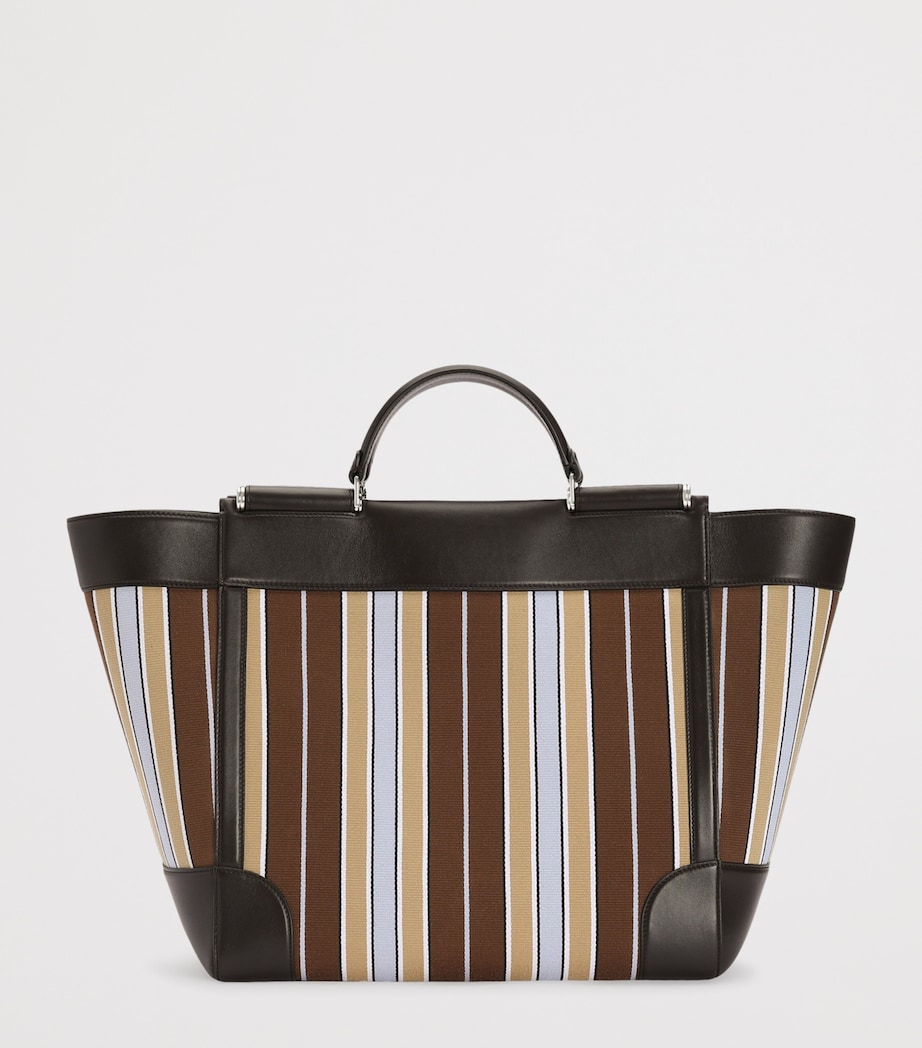 Dolce&Gabbana Striped Sicily Tote Bag Multicolor Mar Image 3