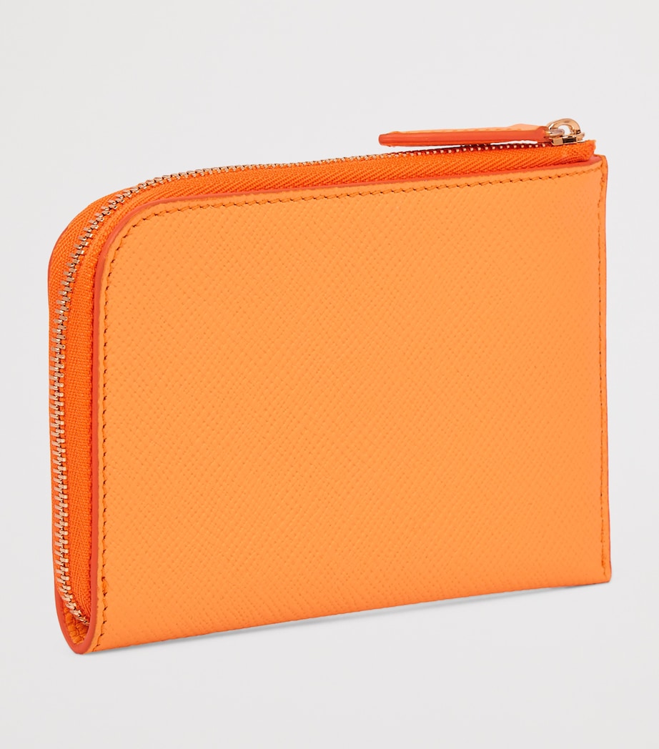 Small Panama Leather Flat Pouch L ORANGE Image 3