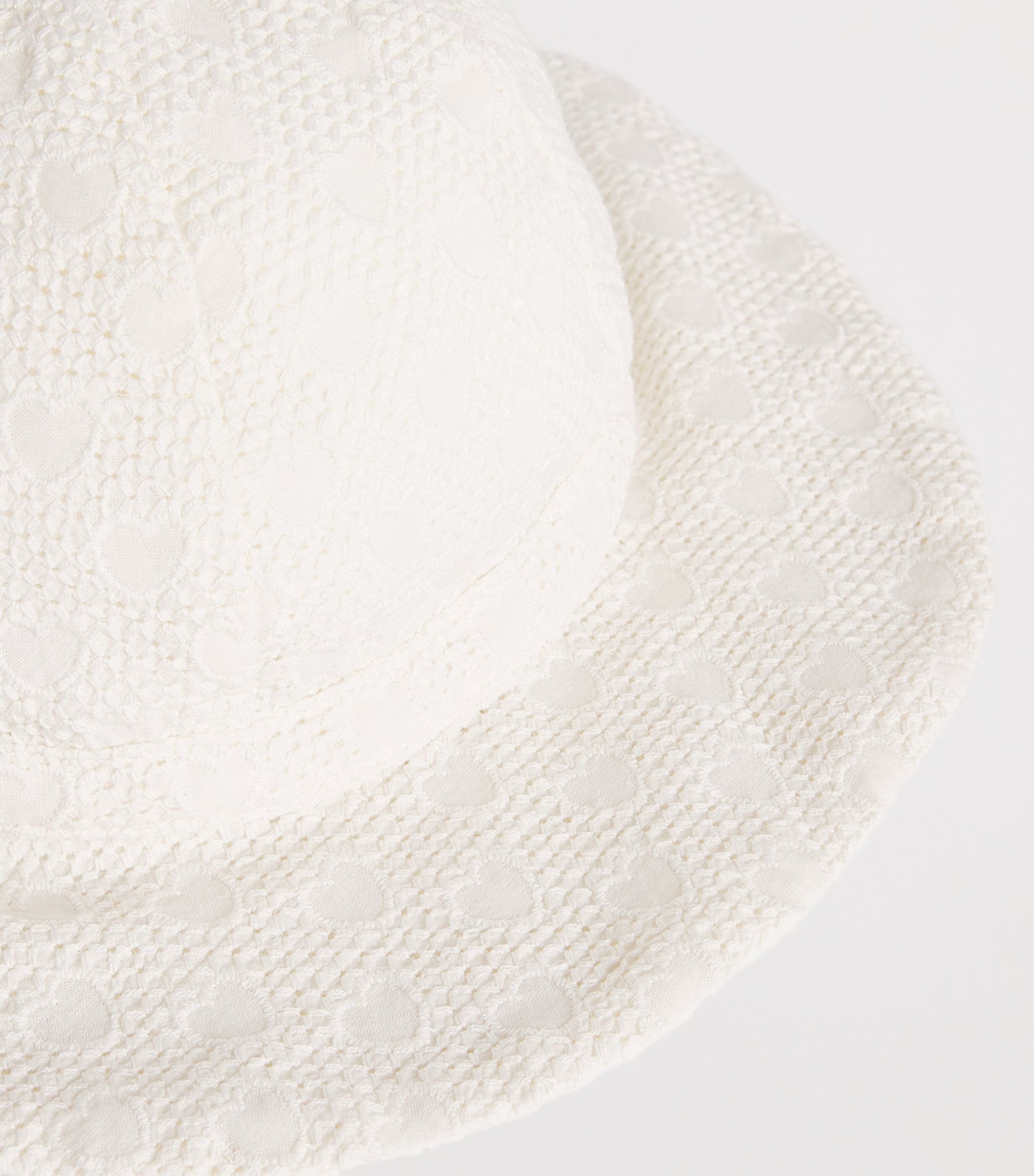 Cotton Crochet Sun Hat MARSHMALLOW Image 3