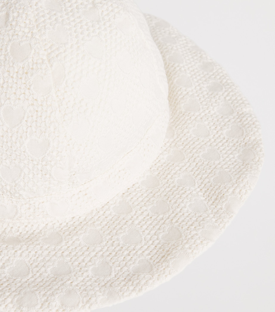 Cotton Crochet Sun Hat MARSHMALLOW Image 3