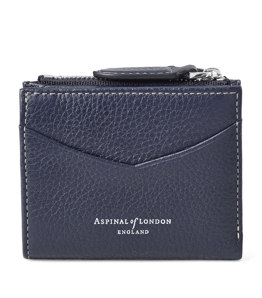Leather Hudson Pocket Wallet NAVY Image 1