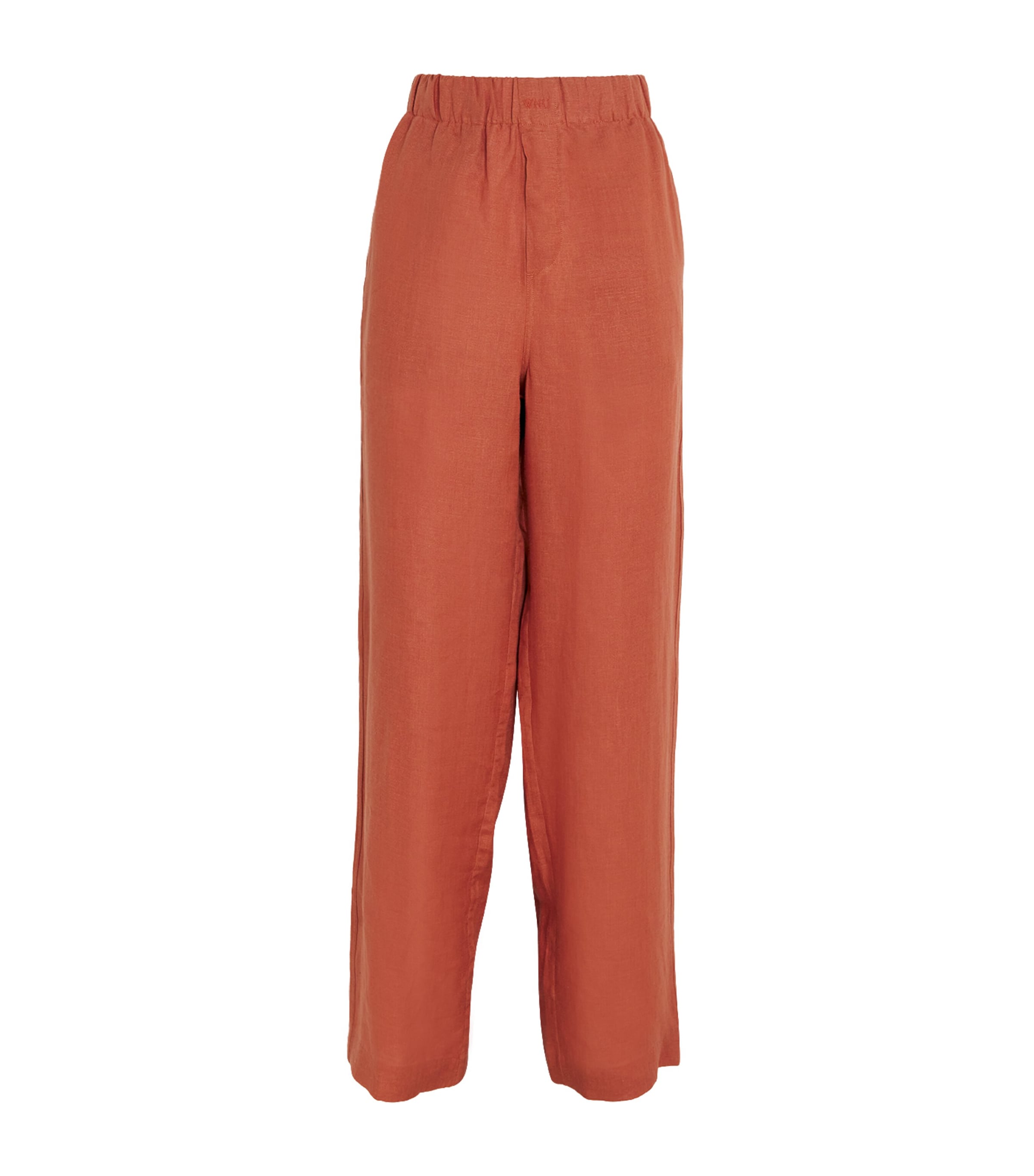 Shop With Nothing Underneath Linen The Palazzo Trousers In Red