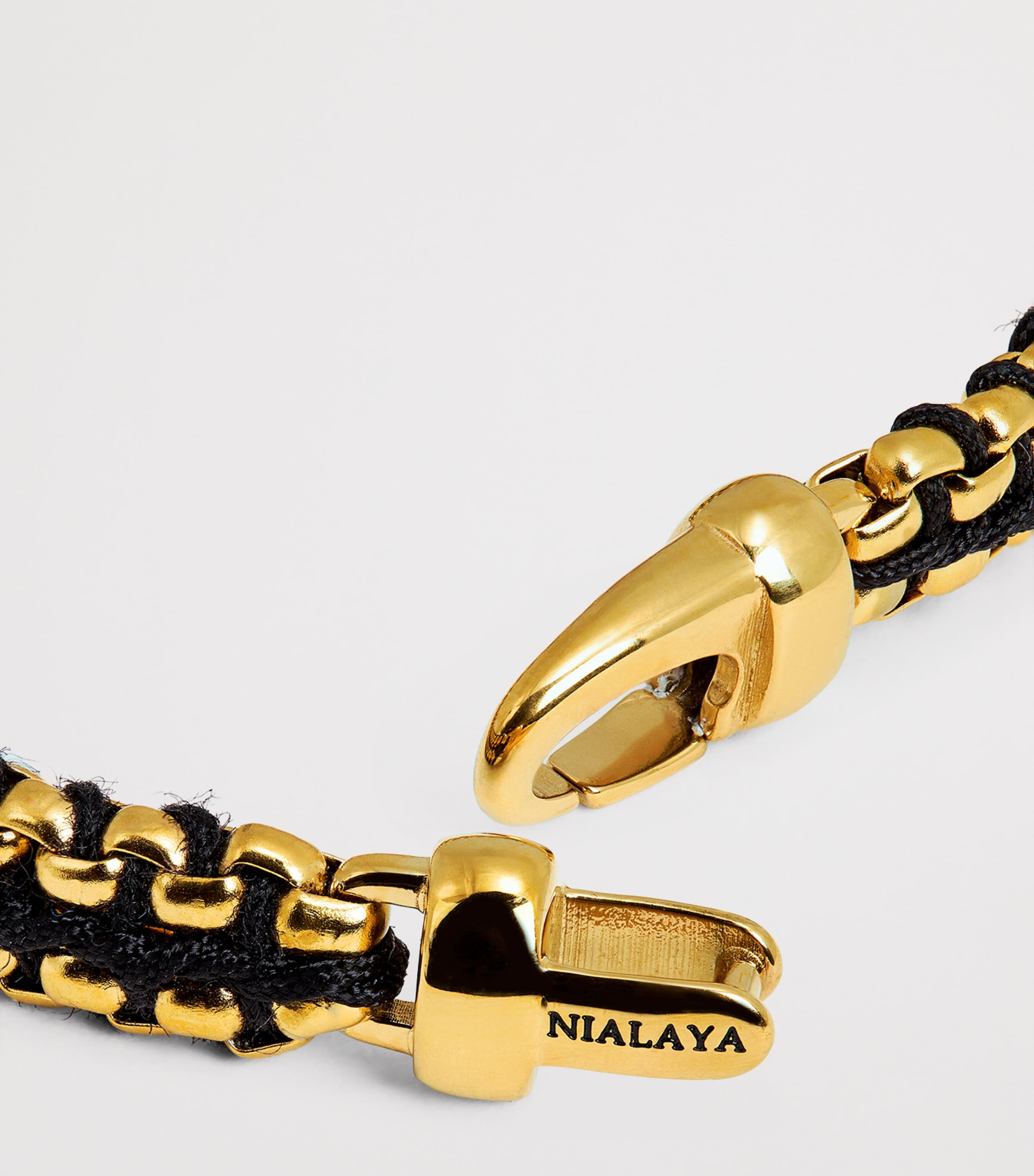 Nialaya Jewelry Gold-Plated Stainless Steel Box Chain Bracelet Image 4
