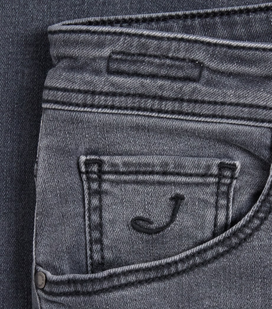 Jacob Cohën Mens Pony Hair-Patch Nick Slim Jeans Image 6