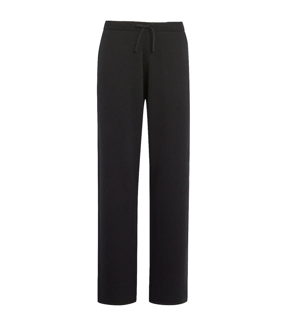 Cashmere Wide-Leg Sweatpants BLACK Image 1
