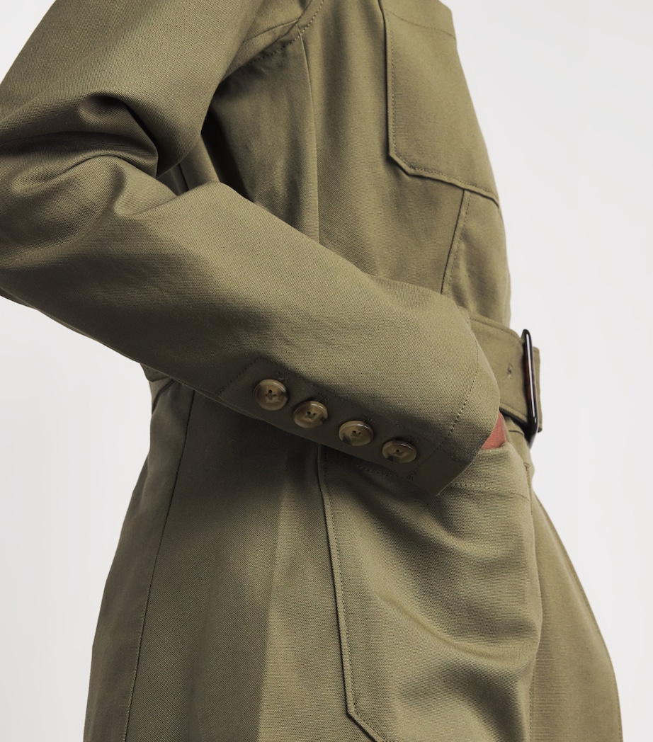 Cotton-Blend Cluny Utility Jacket OLIVE Image 6