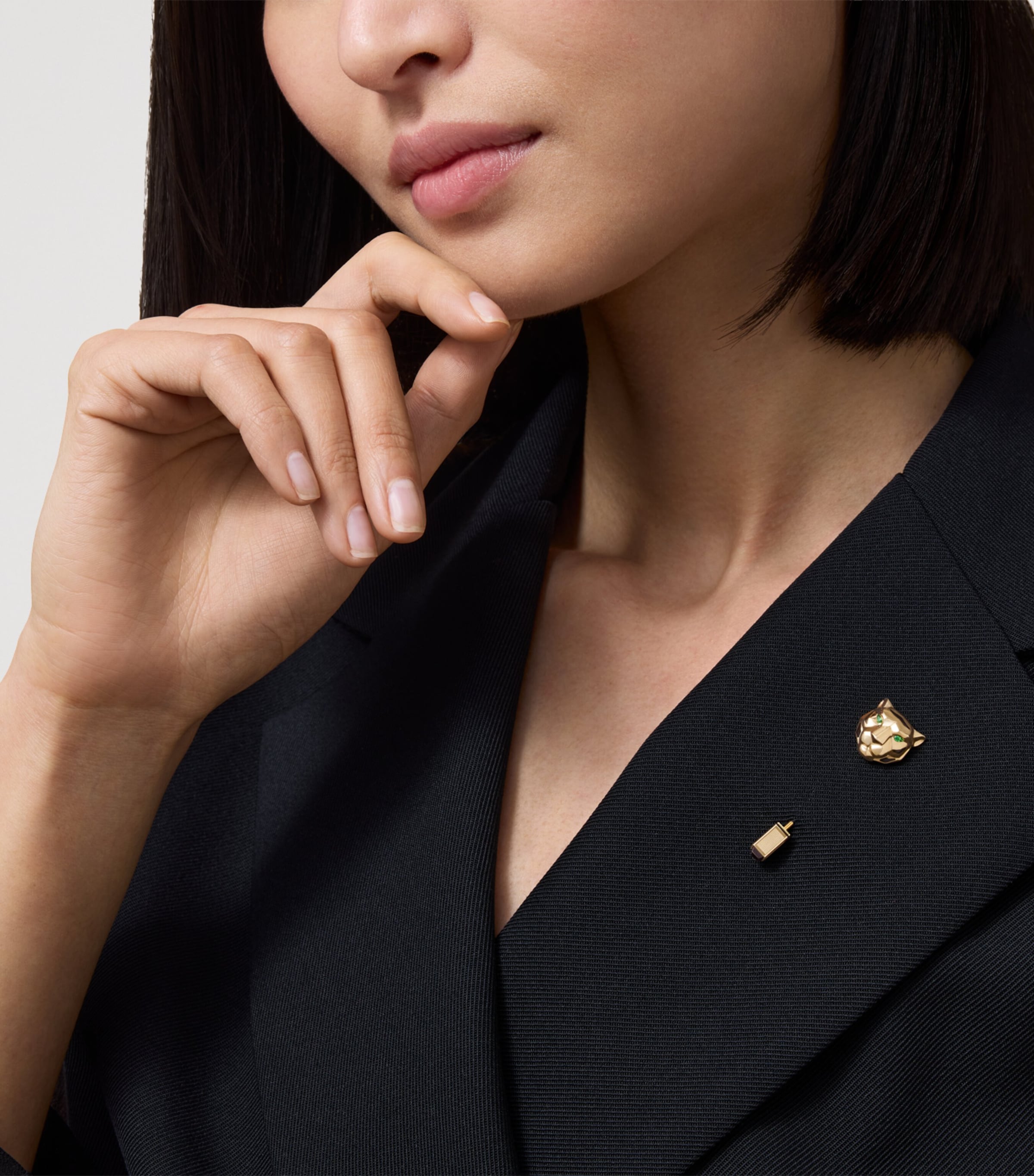 Cartier Yellow Gold and Tsavorite Faune et Flore de Cartier Tie Pin Yellow Gold Image 2