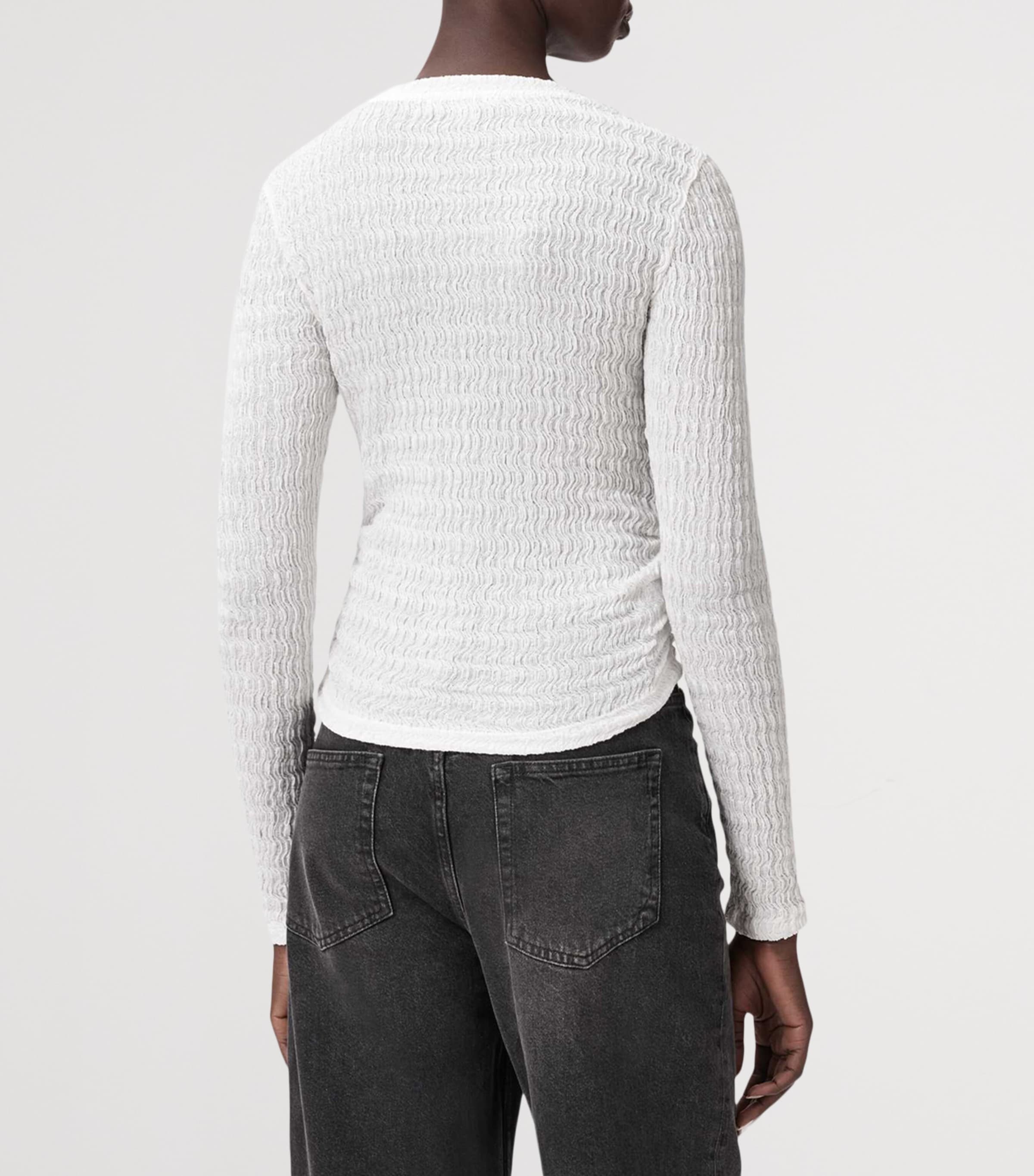 Cotton-Blend West Top WHITE Image 5