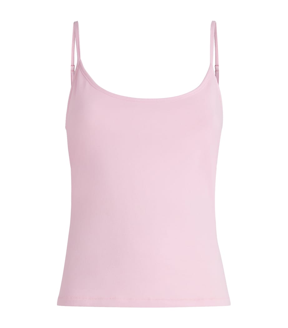 Skims Womens Stretch Cotton Cami Top Cherry Blossom Image 1
