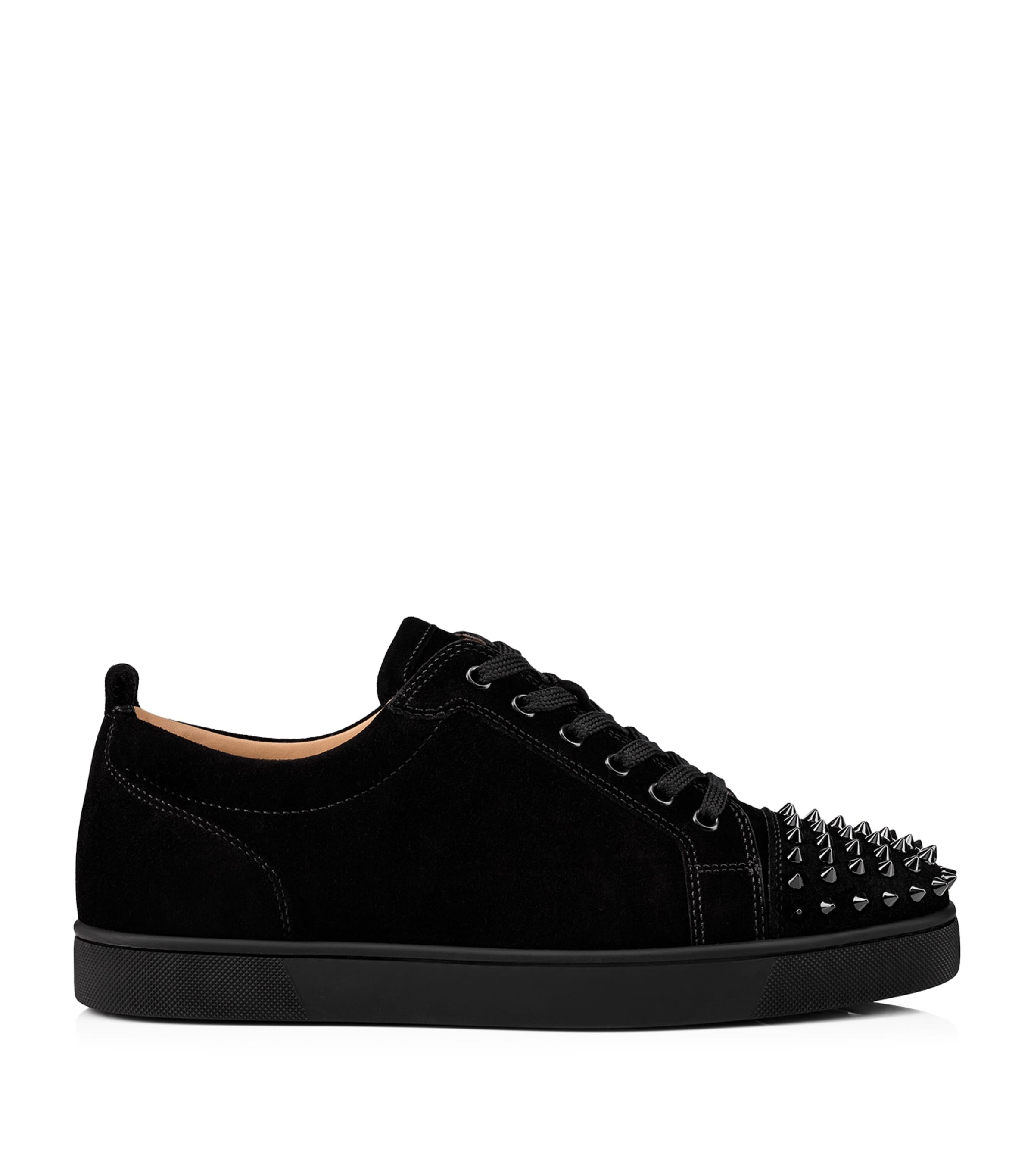 Christian Louboutin Men Louis Junior Spikes Borchie Punta Sneaker In Animal Print