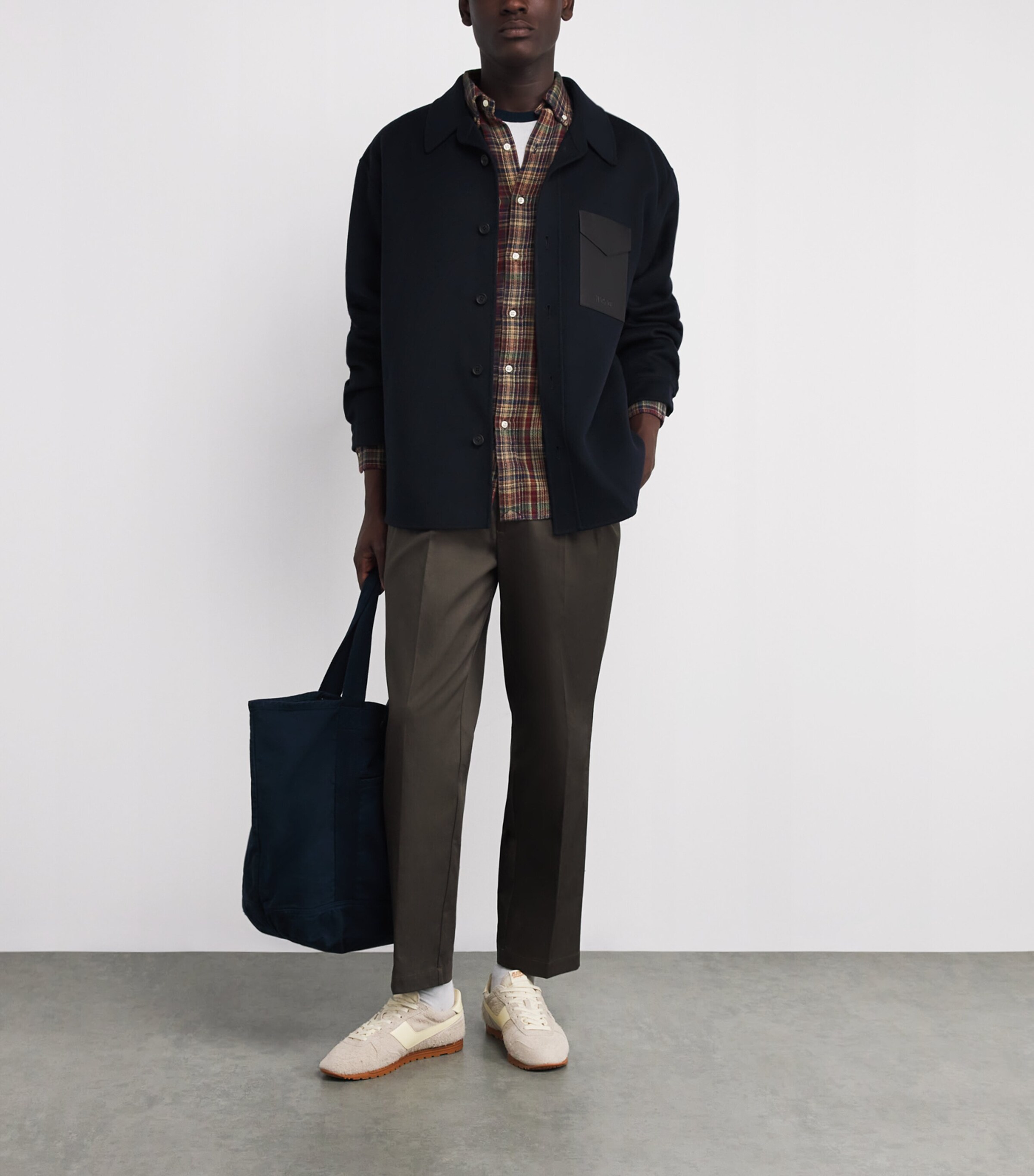 Cotton Plaid Brushed Flannel Shirt MULTI Image 2