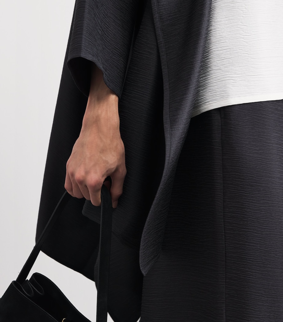 Silk Plissé Jacket SLATE Image 3