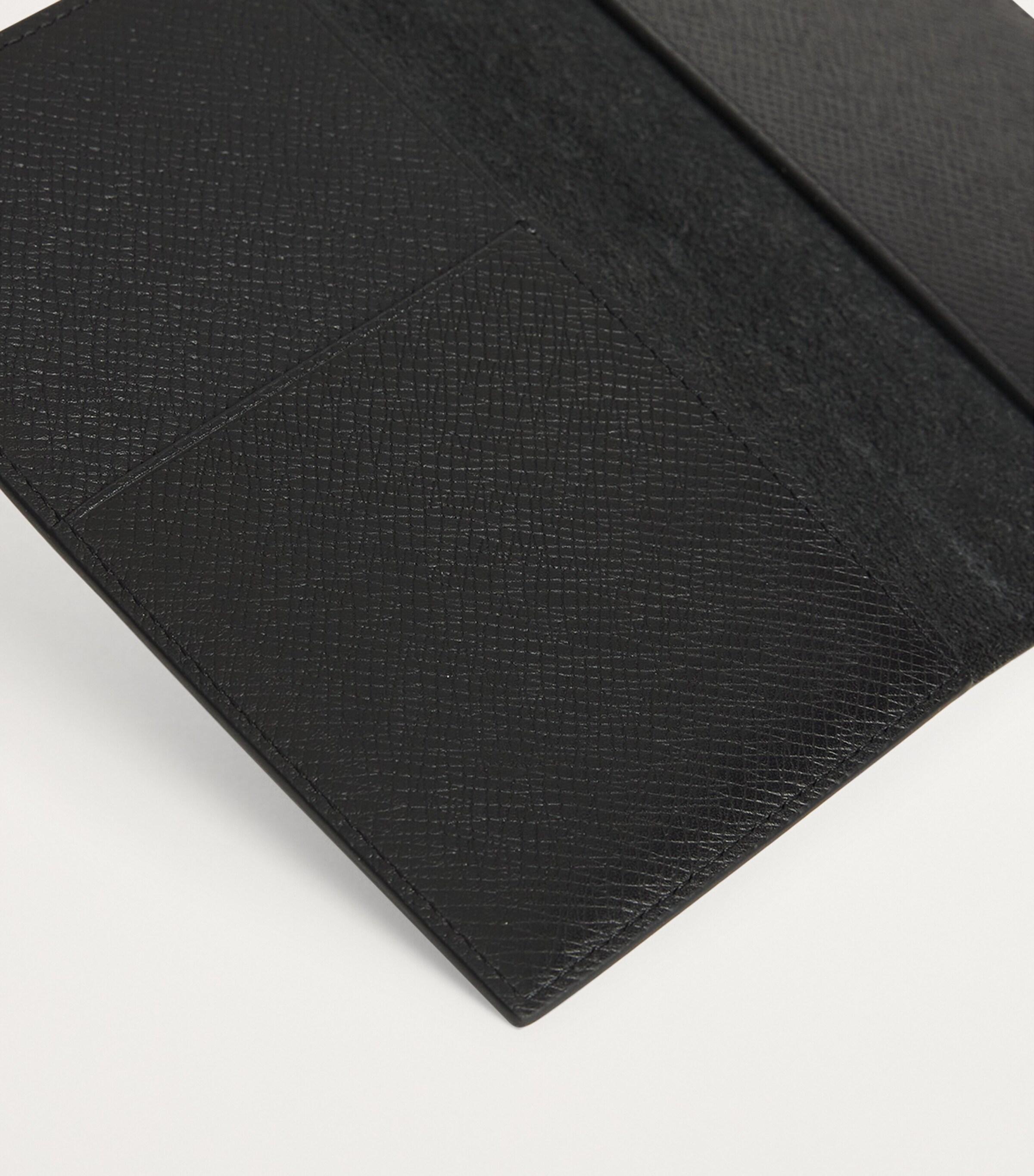 Harrods Leather Passport Holder Black Image 4