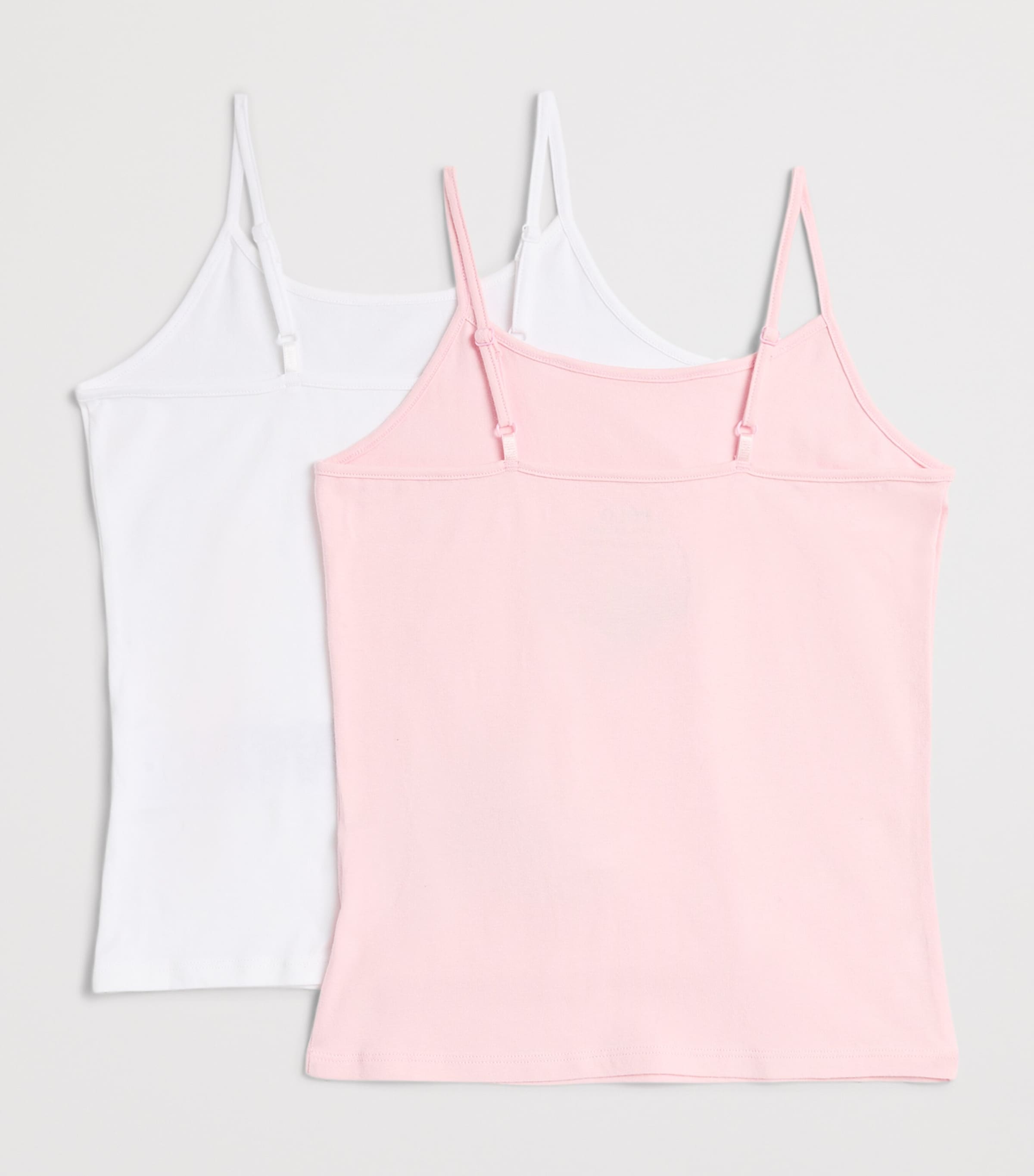 Ralph Lauren Kids Set of 2 Polo Cami Tops (8-14 Years) Adg Carmel Pink Image 2