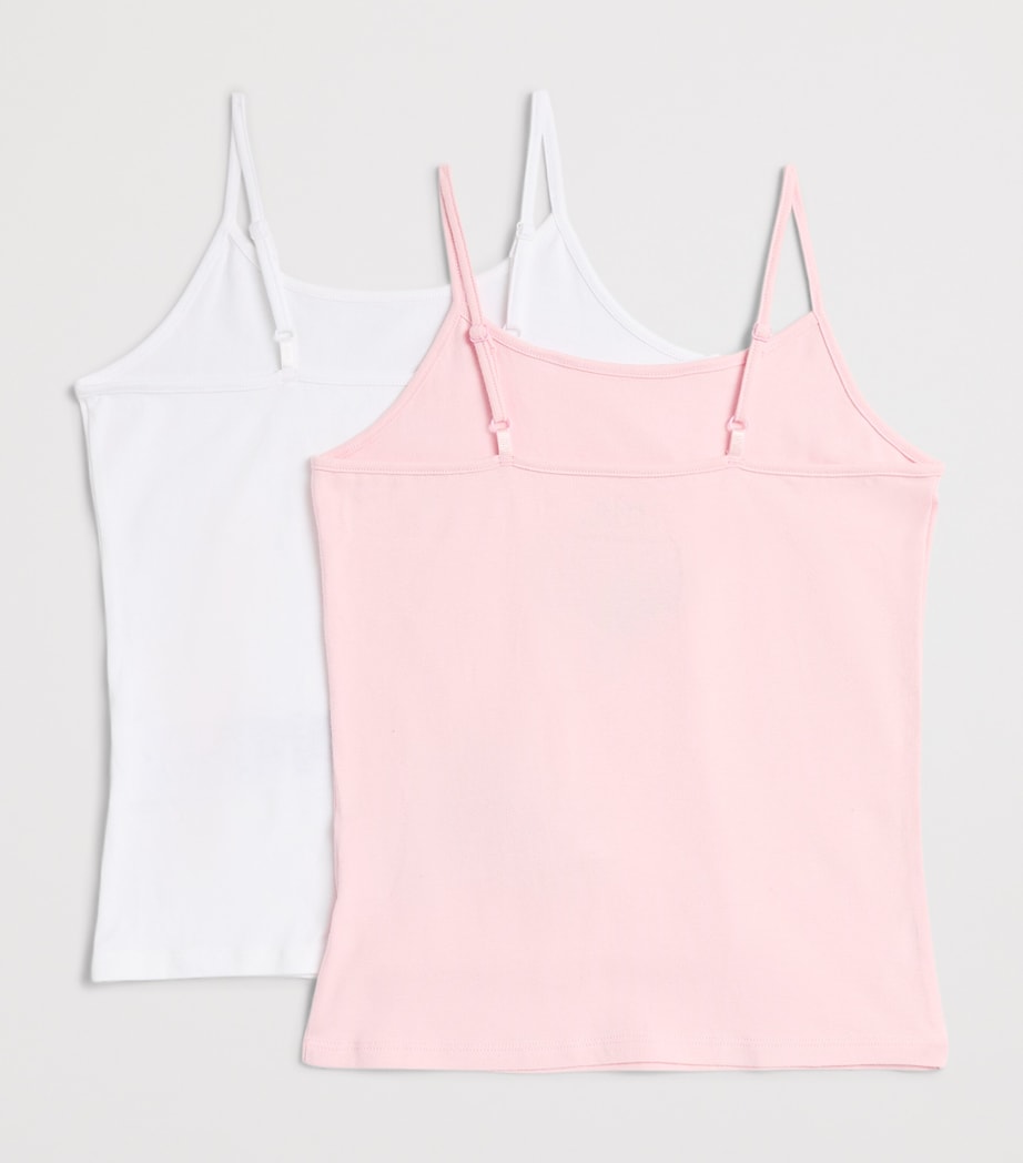Ralph Lauren Kids Set of 2 Polo Cami Tops (8-14 Years) Adg Carmel Pink Image 2