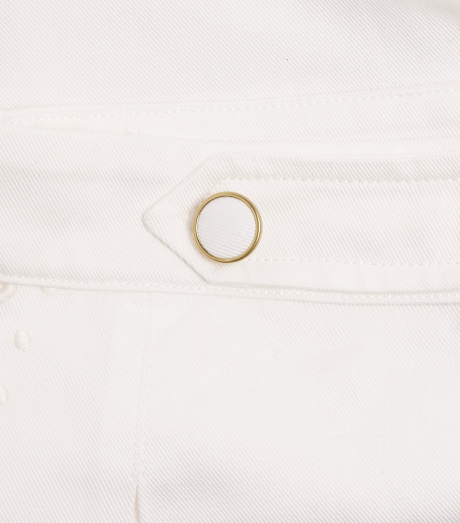 Harrods Cotton Pleated Shorts (2-8 Years) White Image 3