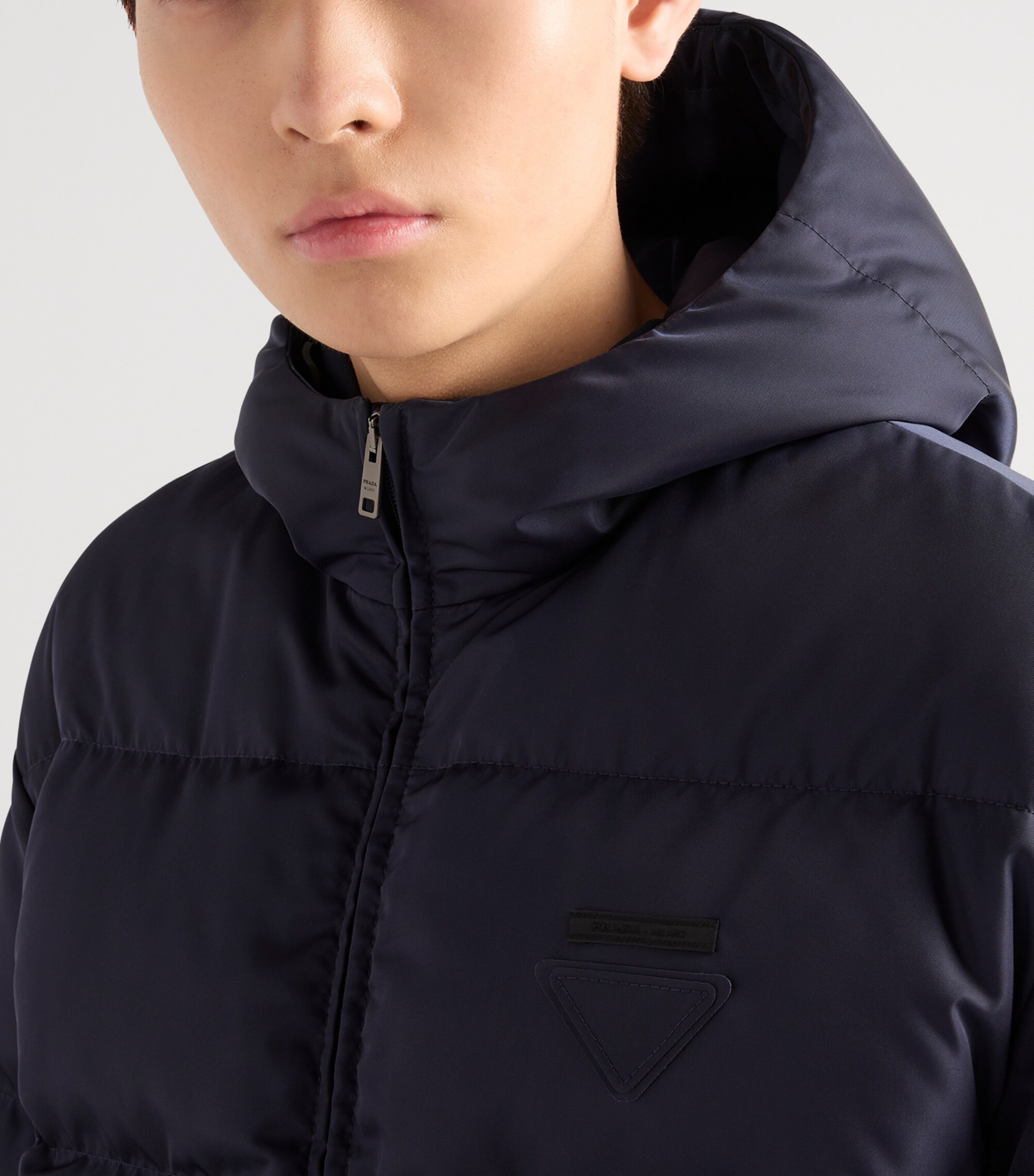 Re-Nylon Logo Puffer Jacket F0SVF Image 4