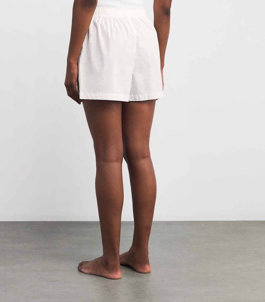 Cotton Poplin Boxer Shorts SNOW Image 4