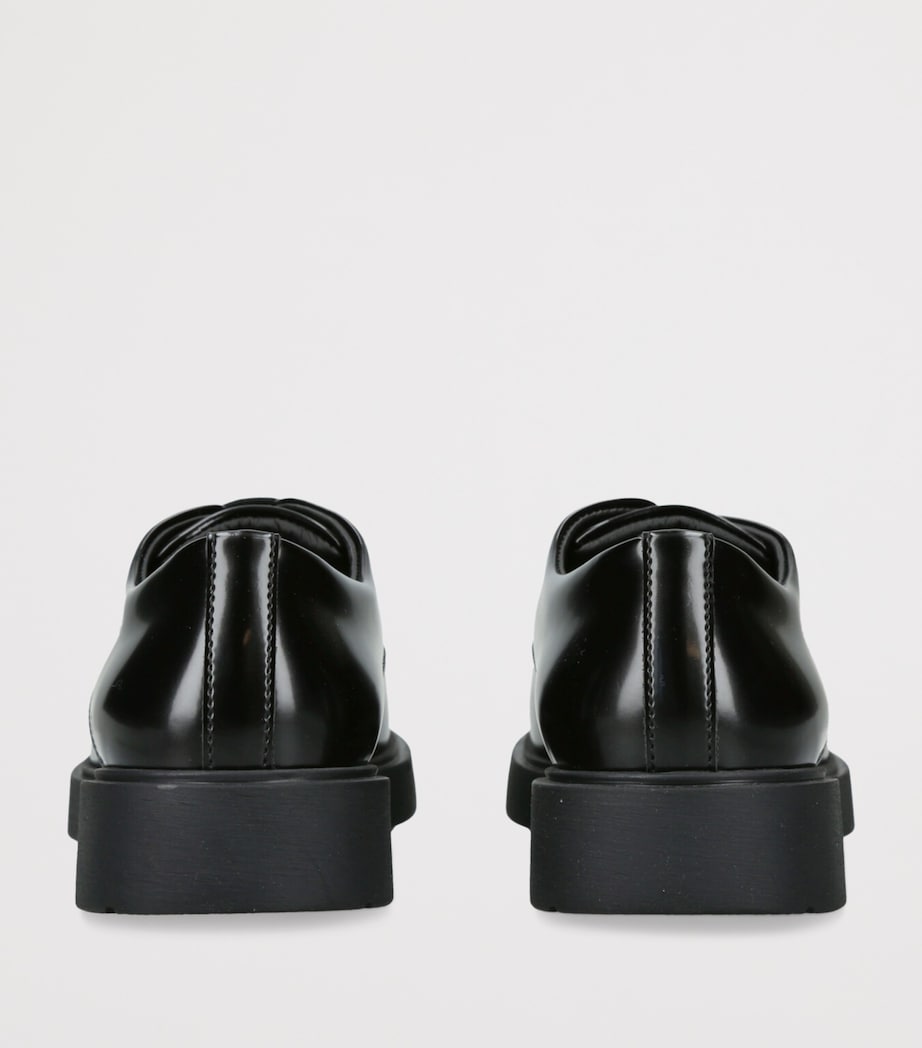Leather Lace-Up Shoes BLACK Image 2