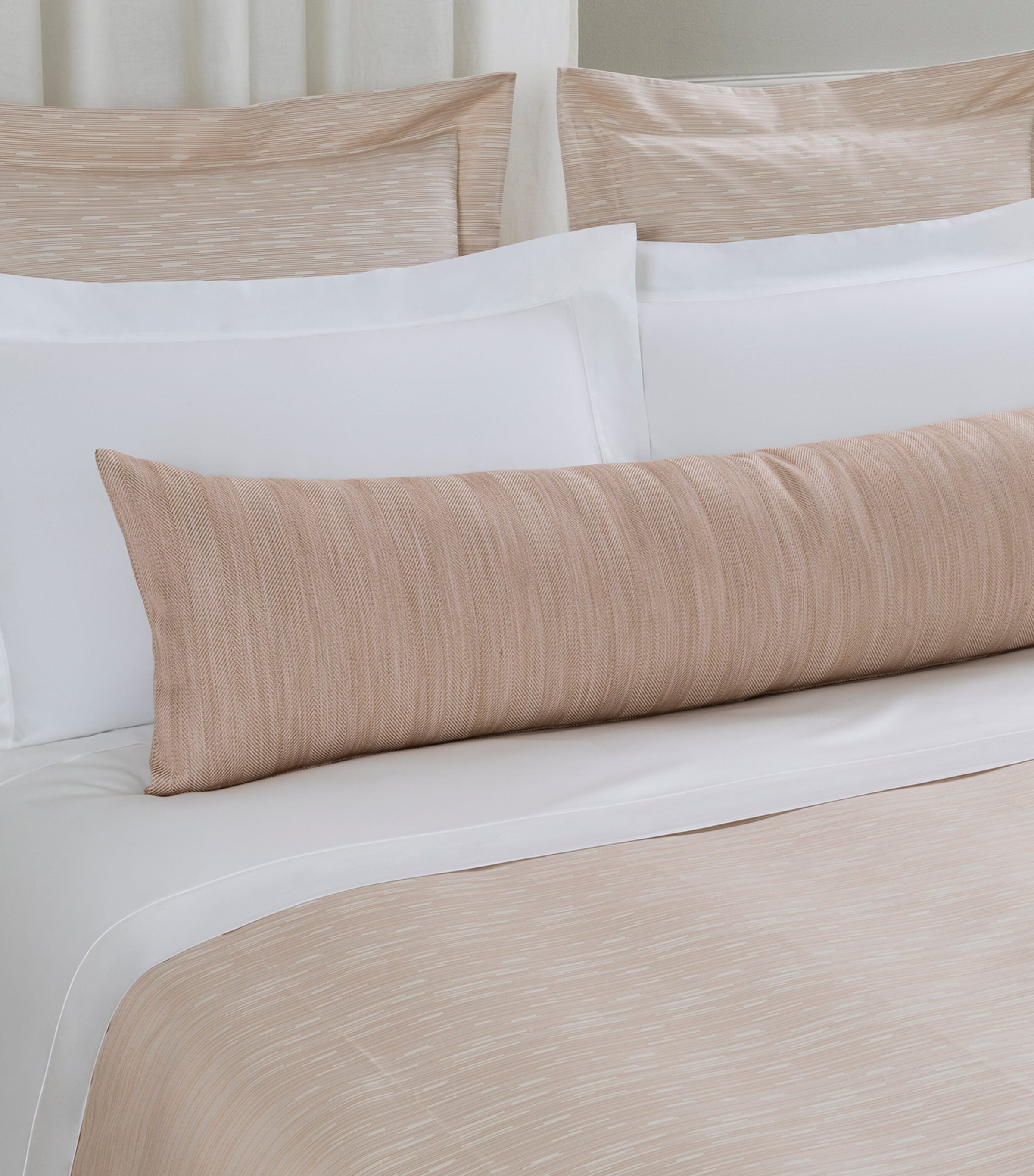 Frette Lounge Decorative Cushion (40cm x 140cm) Misty Blush Image 1