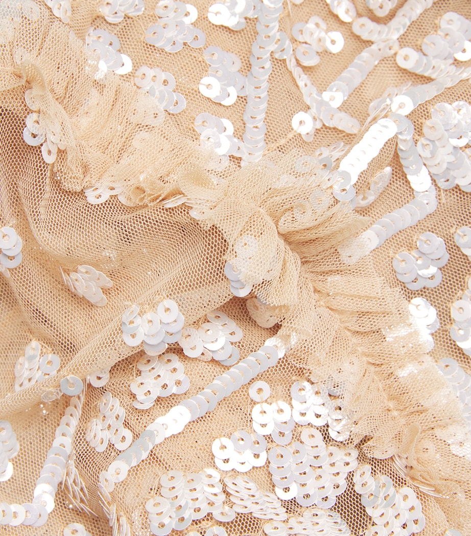 Aurora Mini Dress BUTTERSCOTCH/ CREAM Image 5