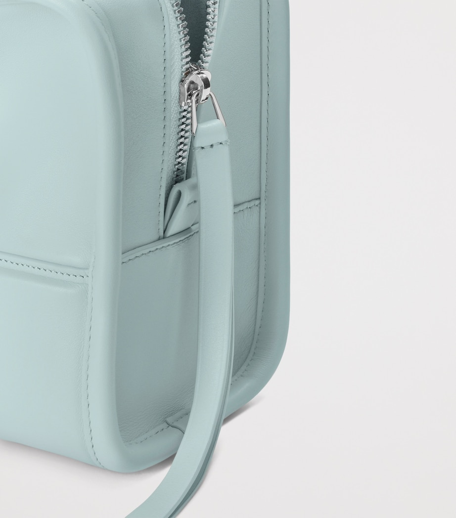 LOEWE Small Leather Amazona 180 Top-Handle Bag Mineral Mist Image 9