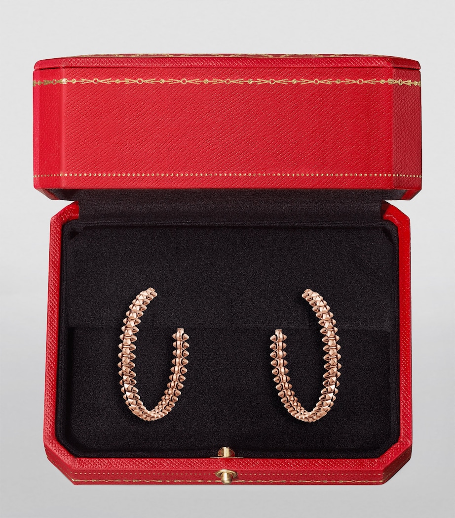 Small Rose Gold Clash de Cartier Hoop Earrings ROSE GOLD Image 2