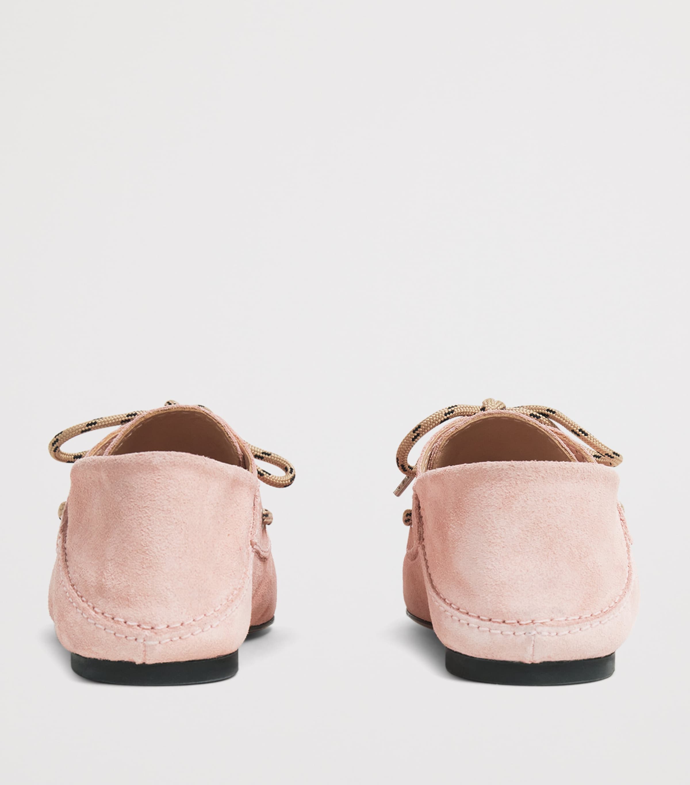 Sandro Paris Suede Boat Shoes Pink Image 5