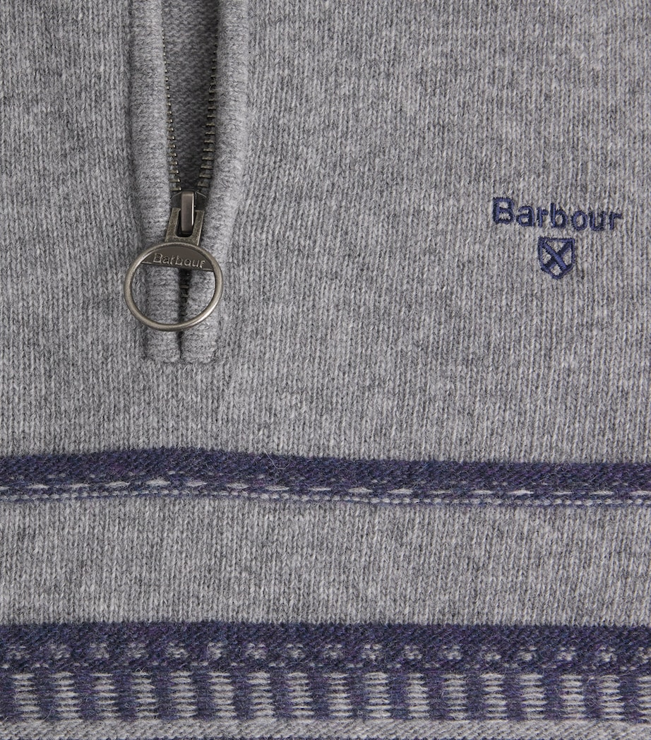 Lambswool Kepwick Half-Zip Sweater GY52 GREY MARL Image 5