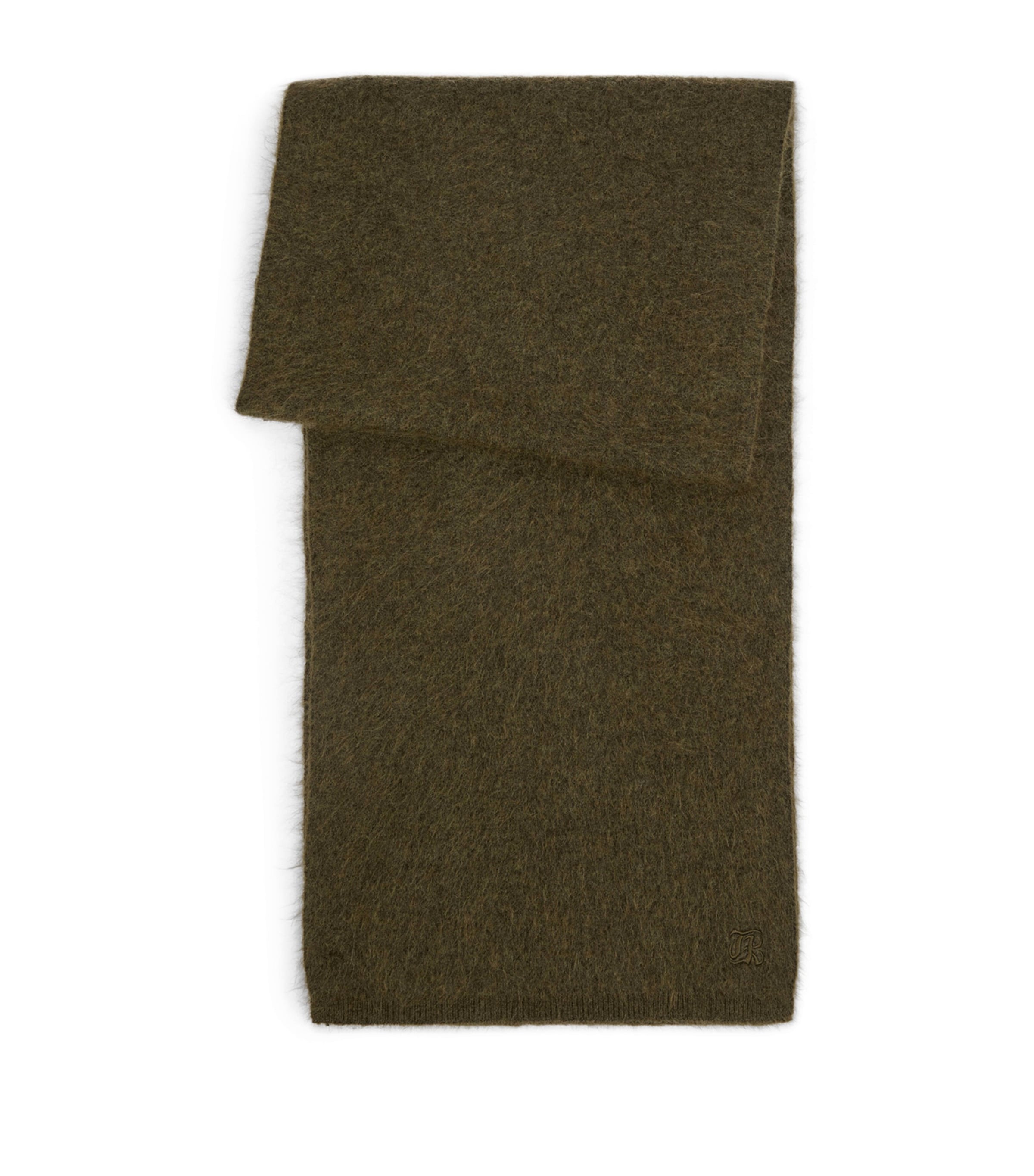 The Kooples Mohair-blend Scarf In Green