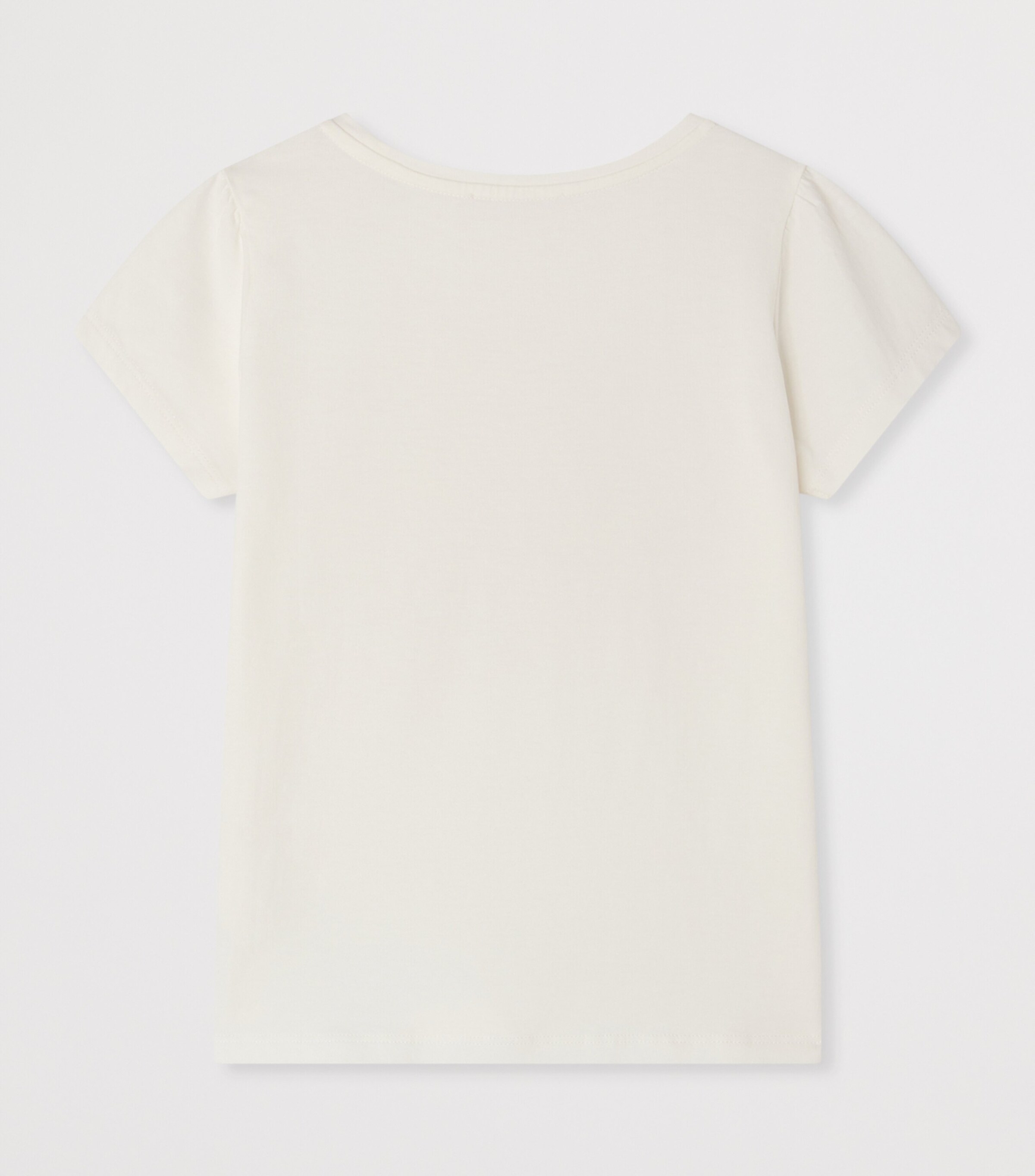 Bonpoint Cotton Cherry Print T-Shirt (4-8 Years) Upb Blanc Lait Image 2