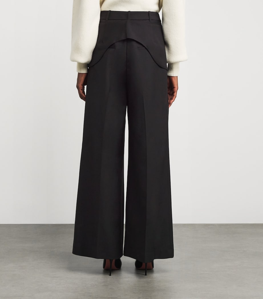 Wool-Blend Natalini Trousers DBLK BLACK Image 4